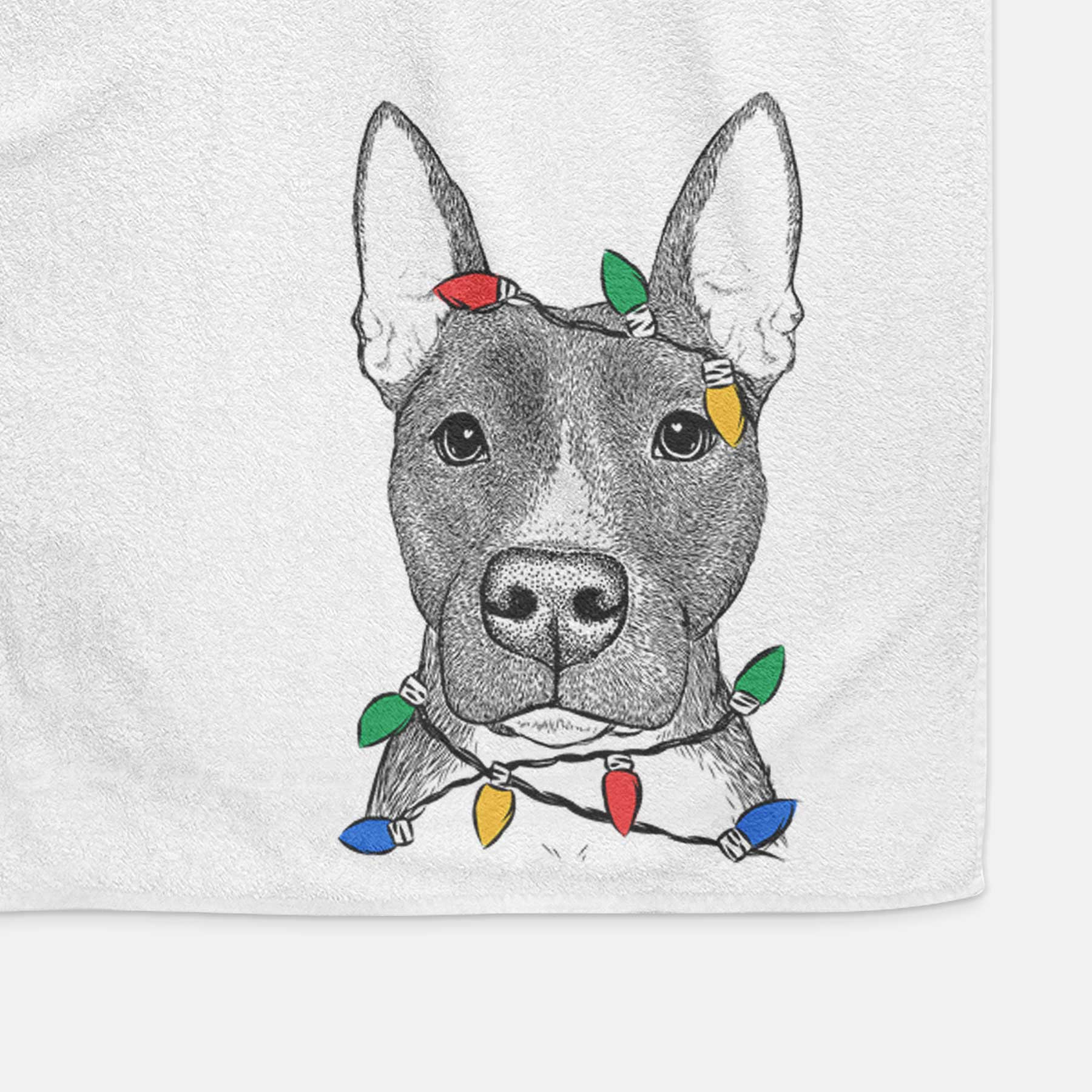 Violet the Pitbull Decorative Hand Towel