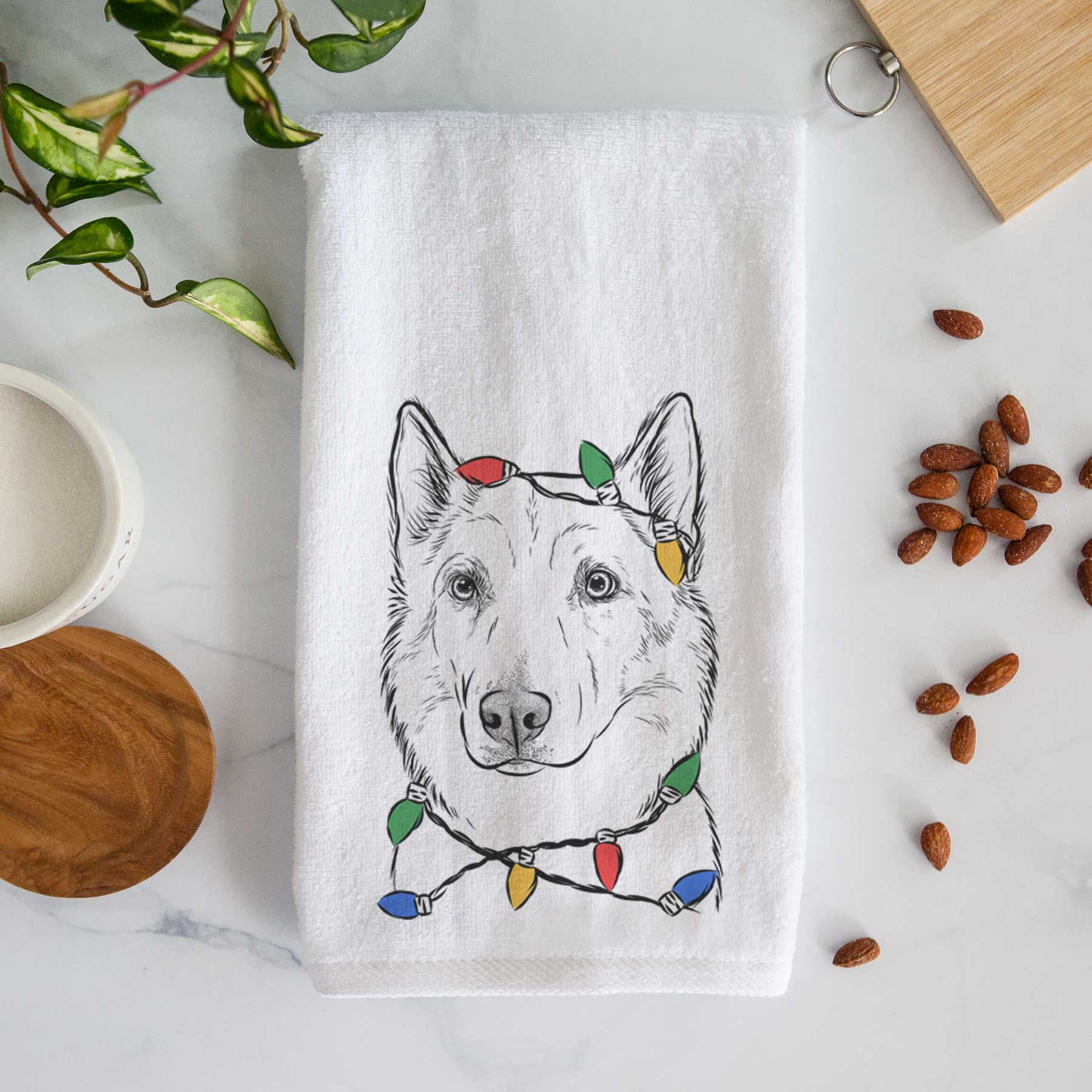 Vox the Siberian Husky Decorative Hand Towel