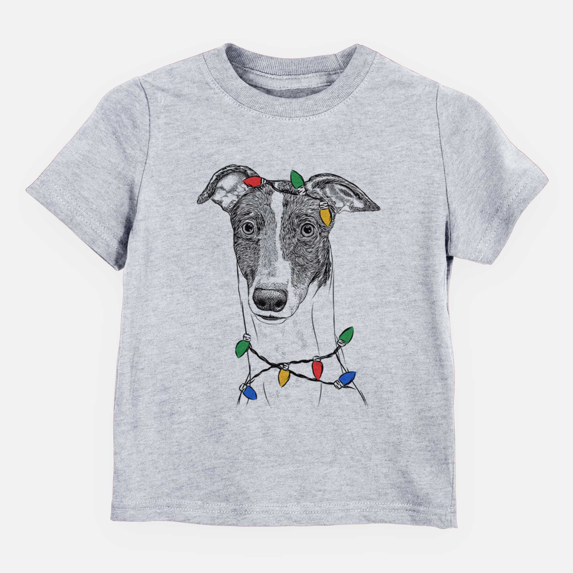 Christmas Lights Vyncent the Greyhound - Kids/Youth/Toddler Shirt