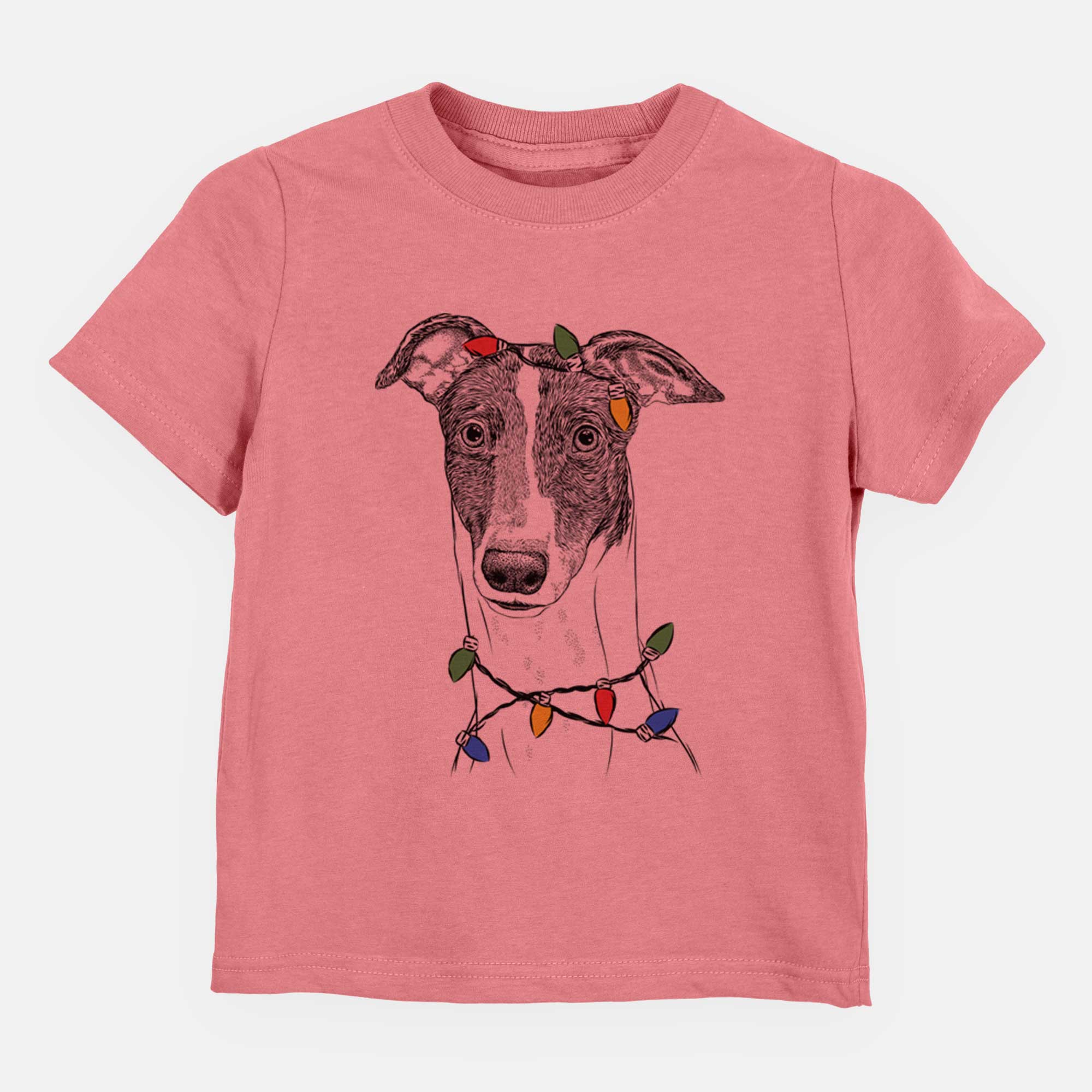 Christmas Lights Vyncent the Greyhound - Kids/Youth/Toddler Shirt