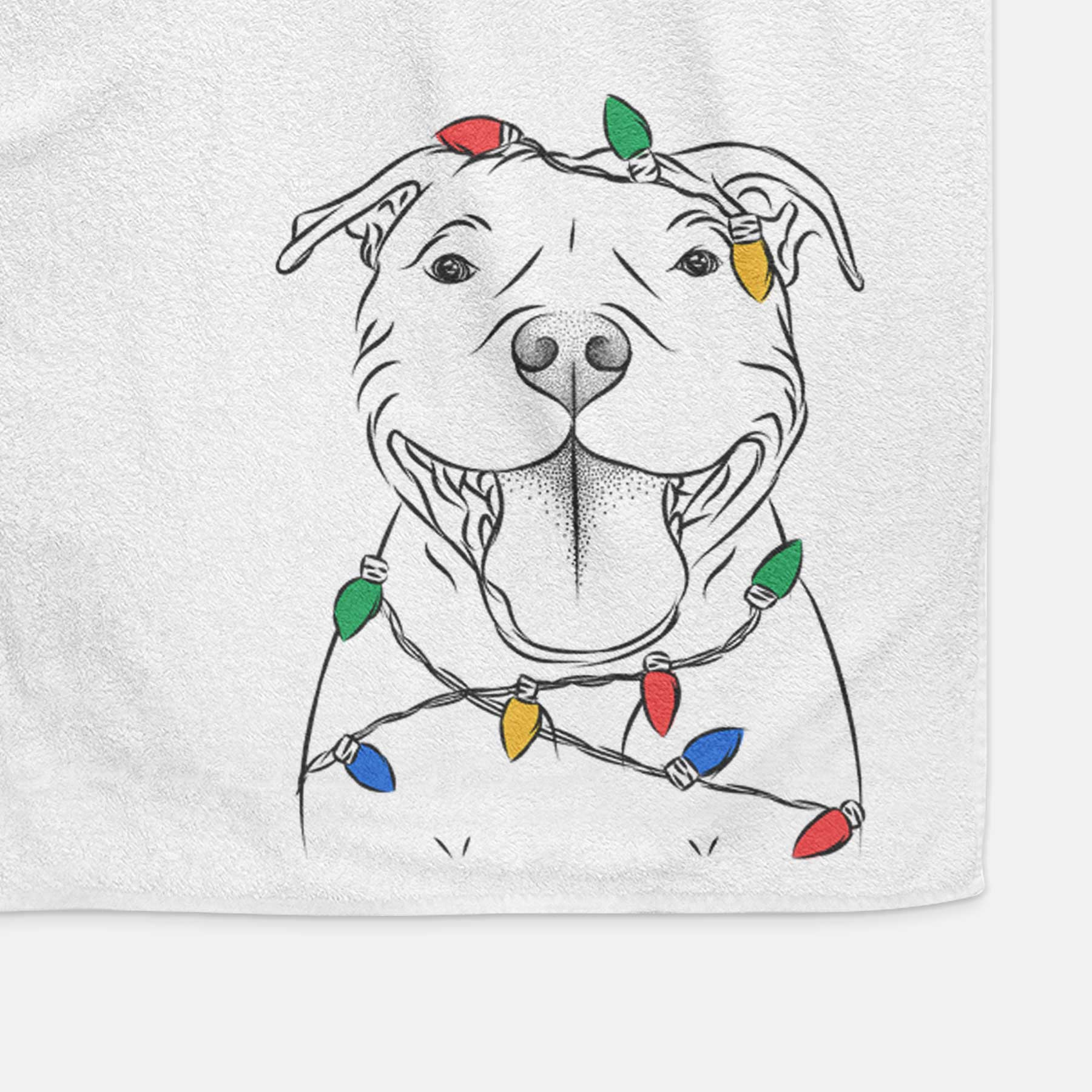 Wafer the Staffordshire Bull Terrier Decorative Hand Towel