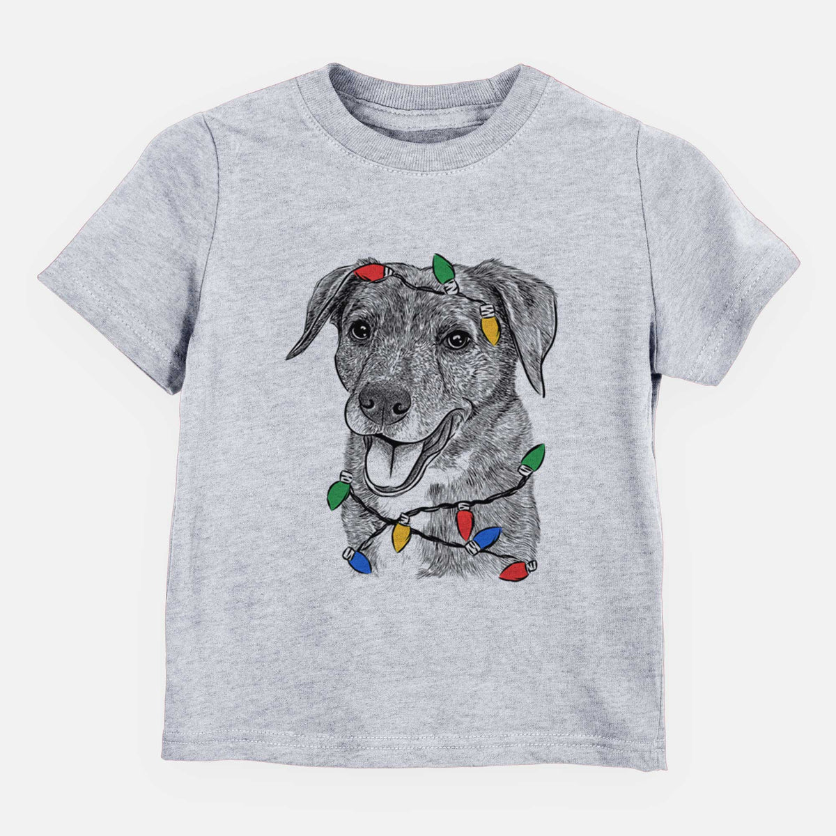 Christmas Lights Wally the Mixed Breed - Kids/Youth/Toddler Shirt