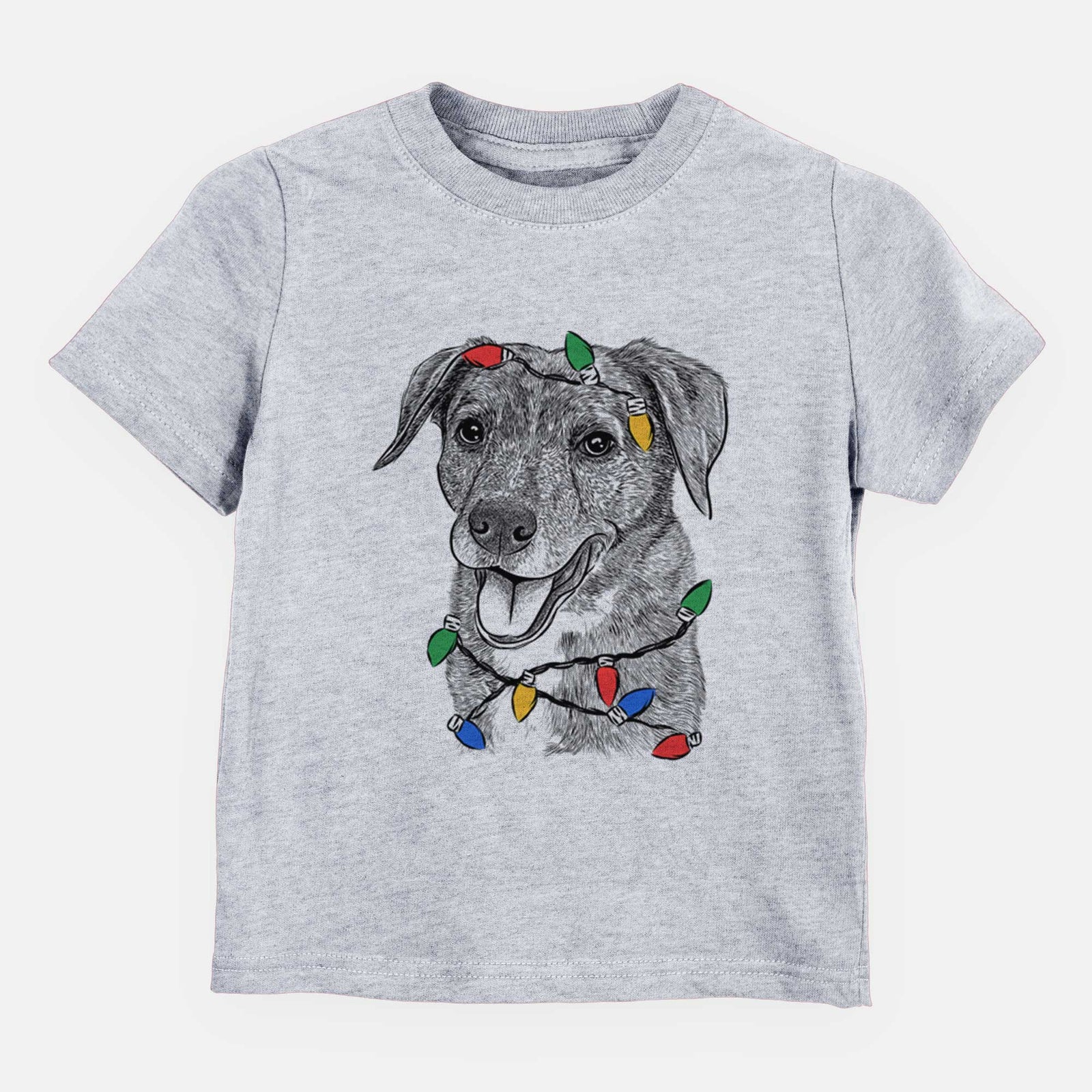 Christmas Lights Wally the Mixed Breed - Kids/Youth/Toddler Shirt