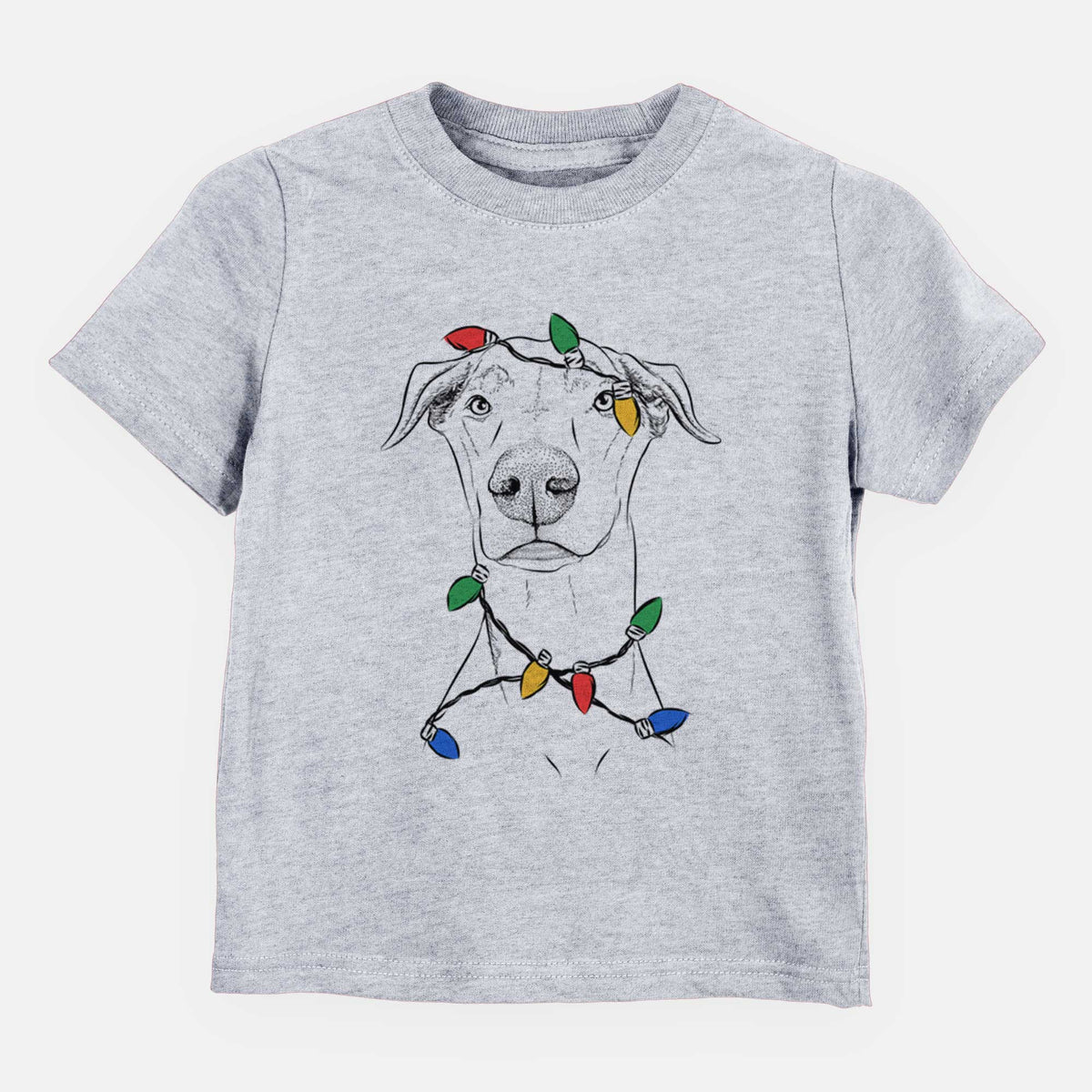 Christmas Lights Walter the White Doberman Rescue - Kids/Youth/Toddler Shirt