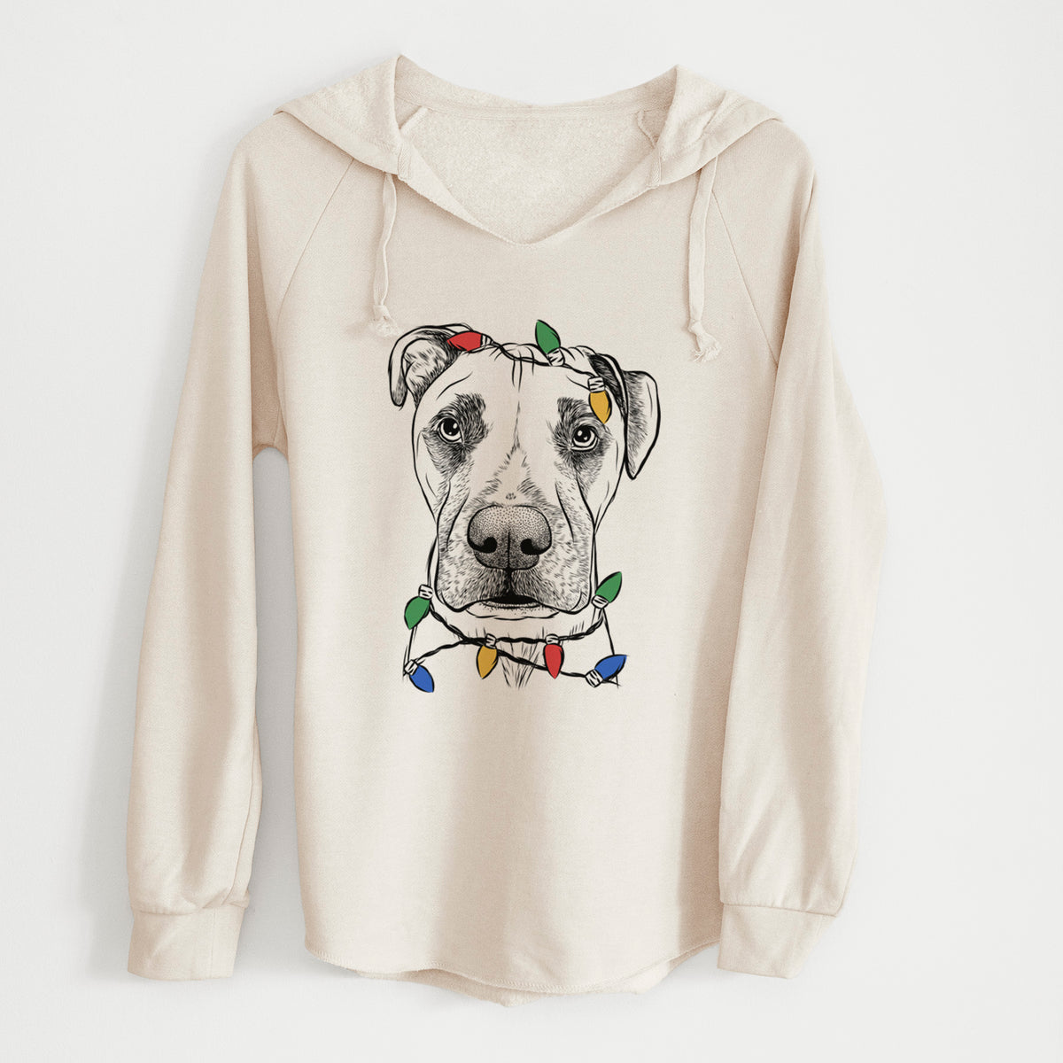 Christmas Lights Waylon the Boxane - Cali Wave Hooded Sweatshirt