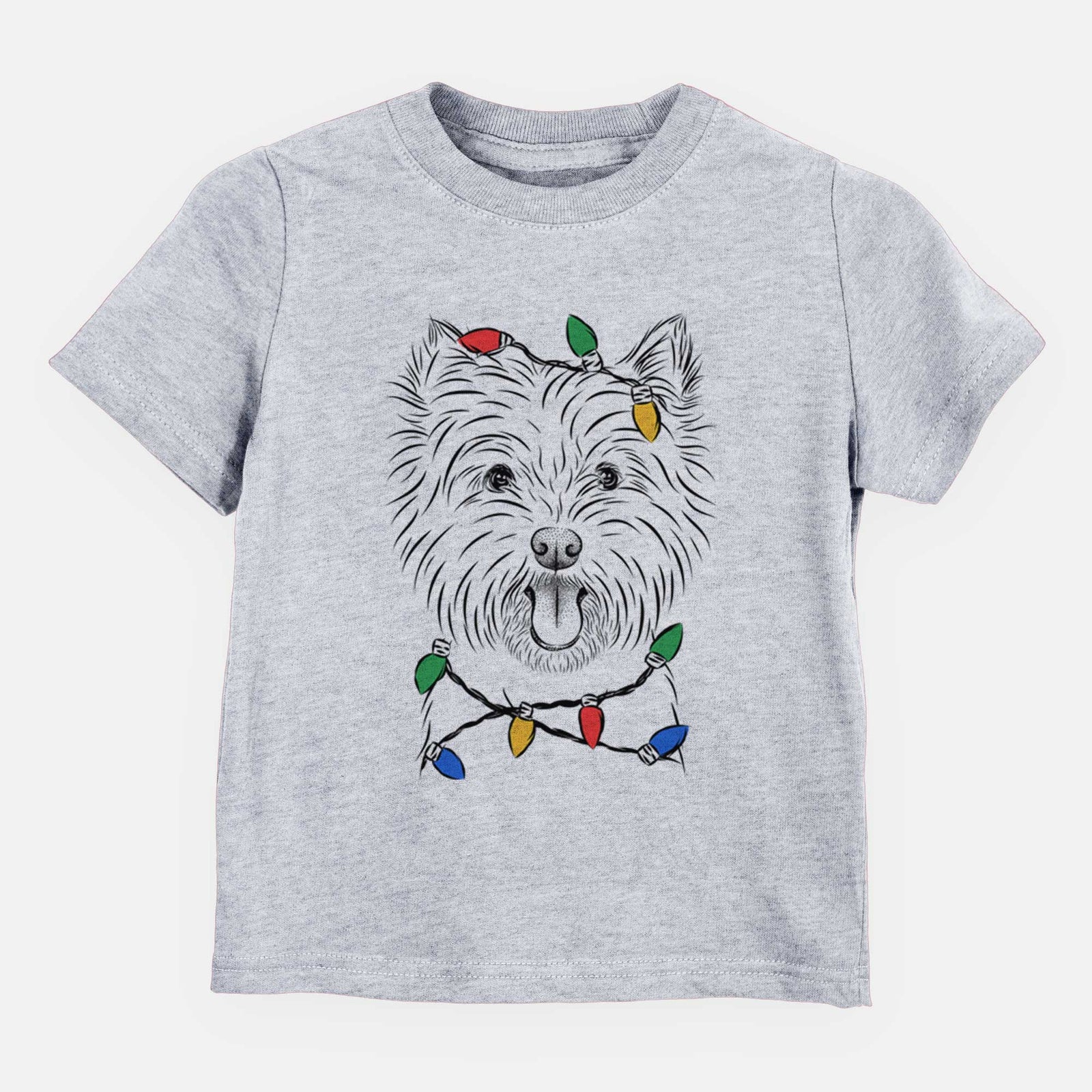 Christmas Lights Welma the West Highland Terrier - Kids/Youth/Toddler Shirt