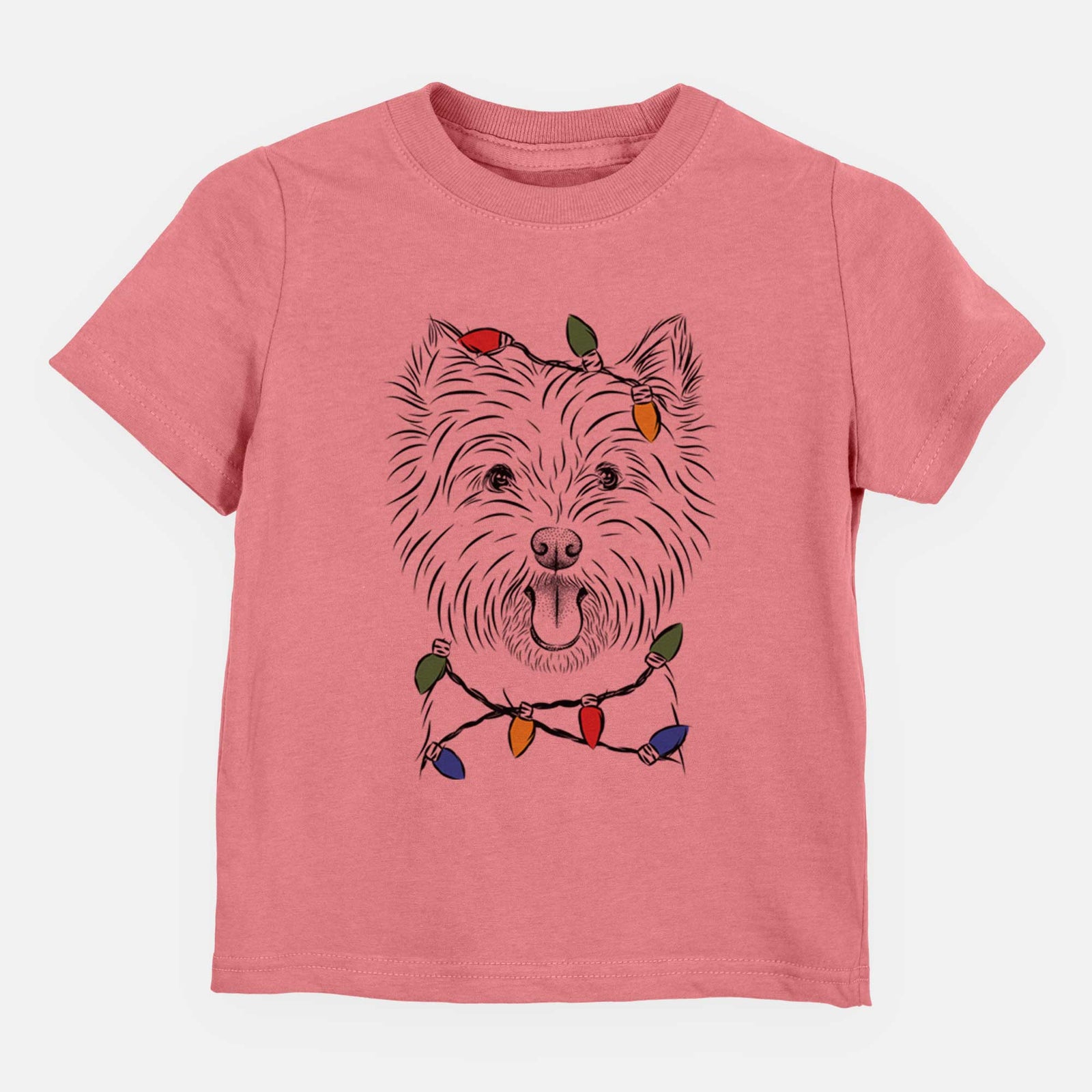 Christmas Lights Welma the West Highland Terrier - Kids/Youth/Toddler Shirt