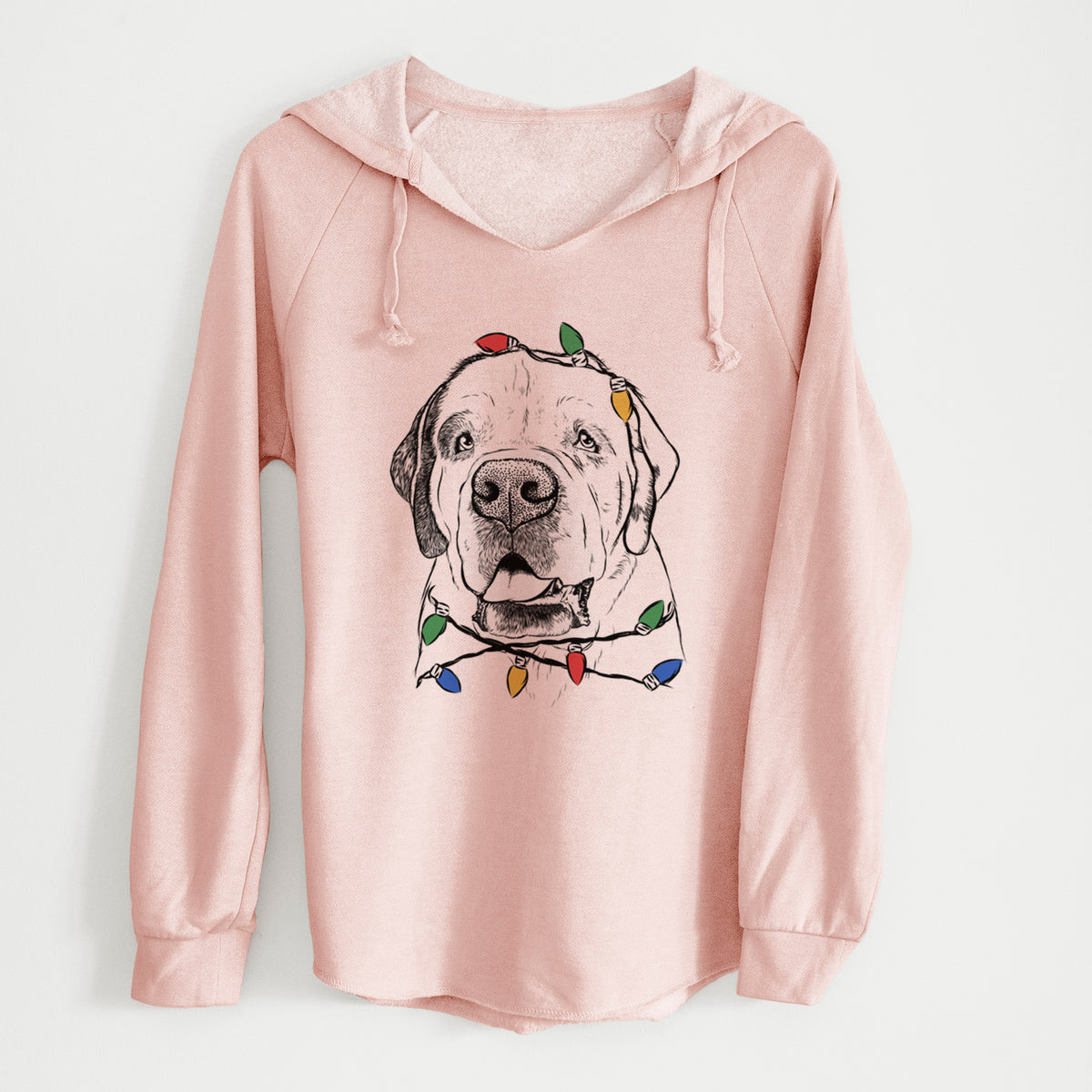 Christmas Lights Wendy the Saint Bernard - Cali Wave Hooded Sweatshirt