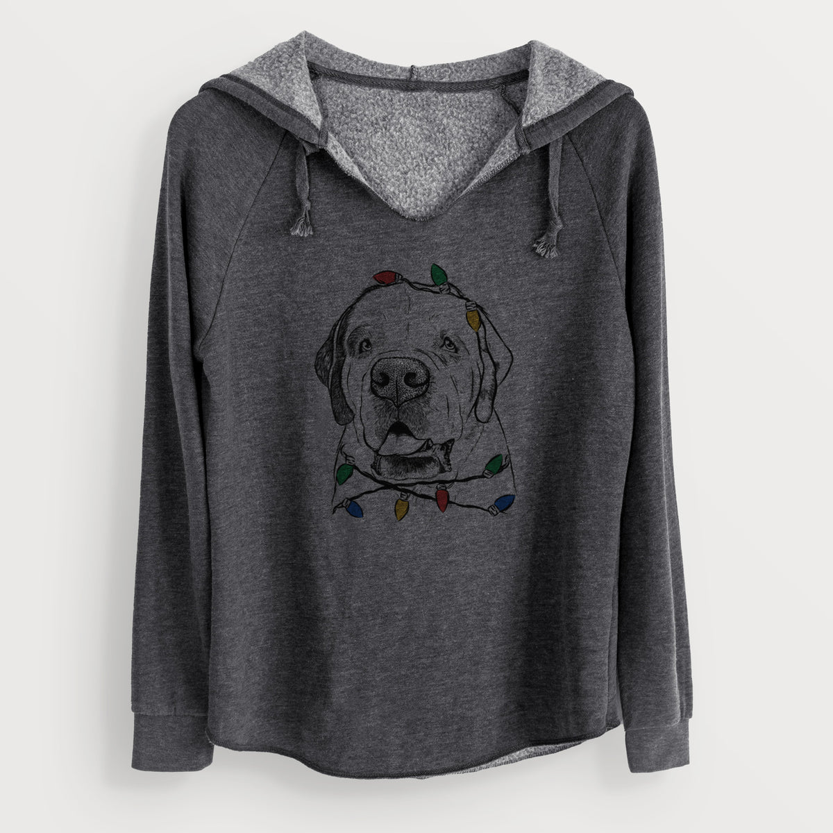 Christmas Lights Wendy the Saint Bernard - Cali Wave Hooded Sweatshirt