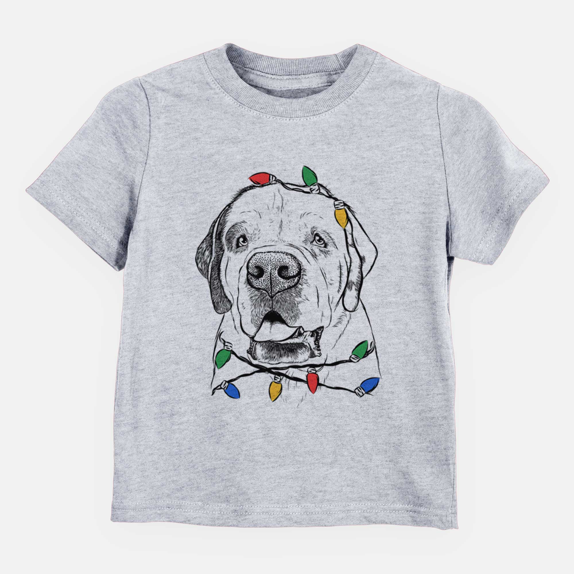 Christmas Lights Wendy the Saint Bernard - Kids/Youth/Toddler Shirt