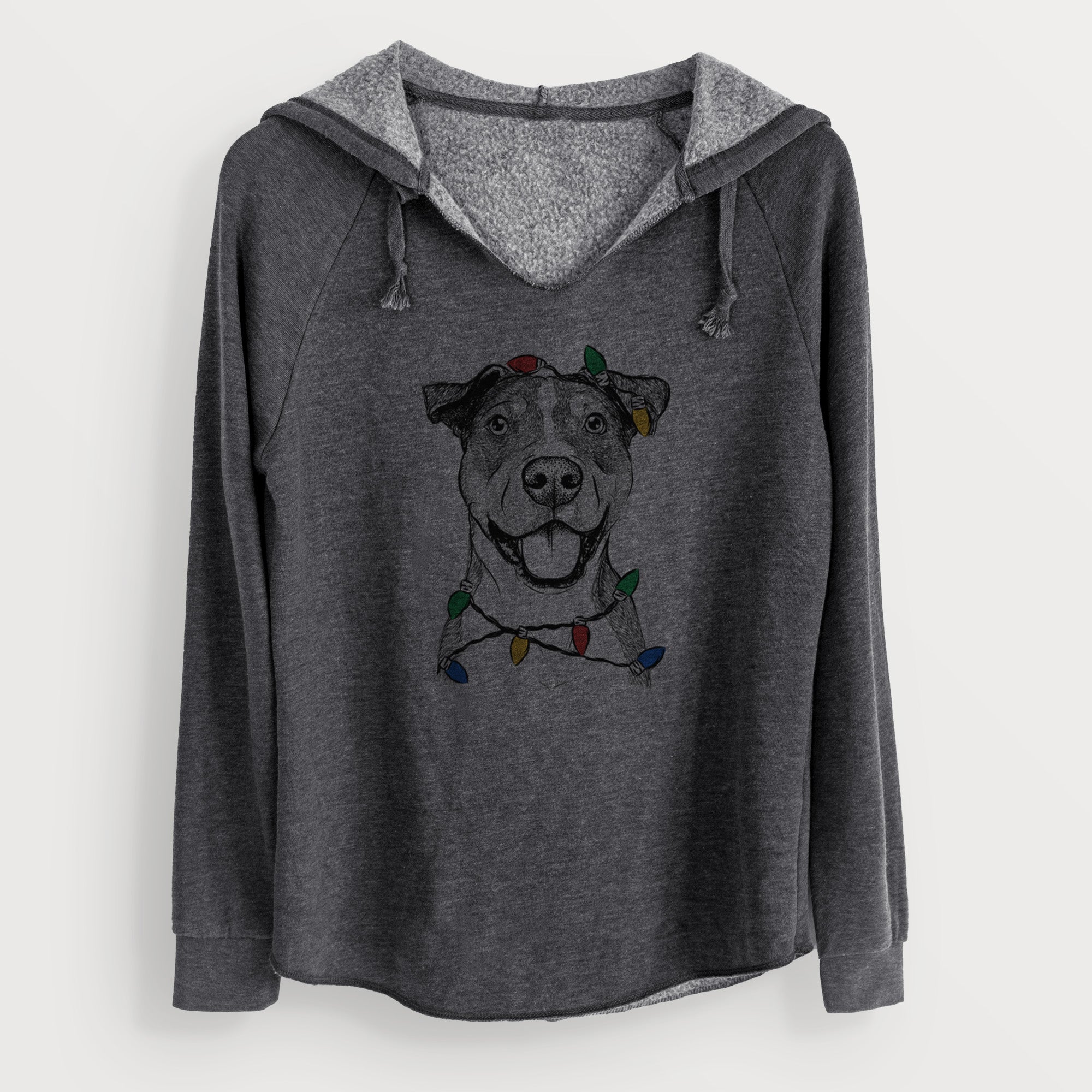 Christmas Lights Wendy the Mixed Breed - Cali Wave Hooded Sweatshirt