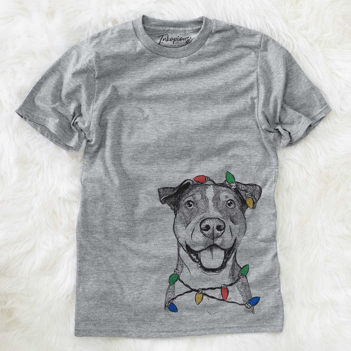 Christmas Lights Wendy the Mixed Breed - Unisex Crewneck