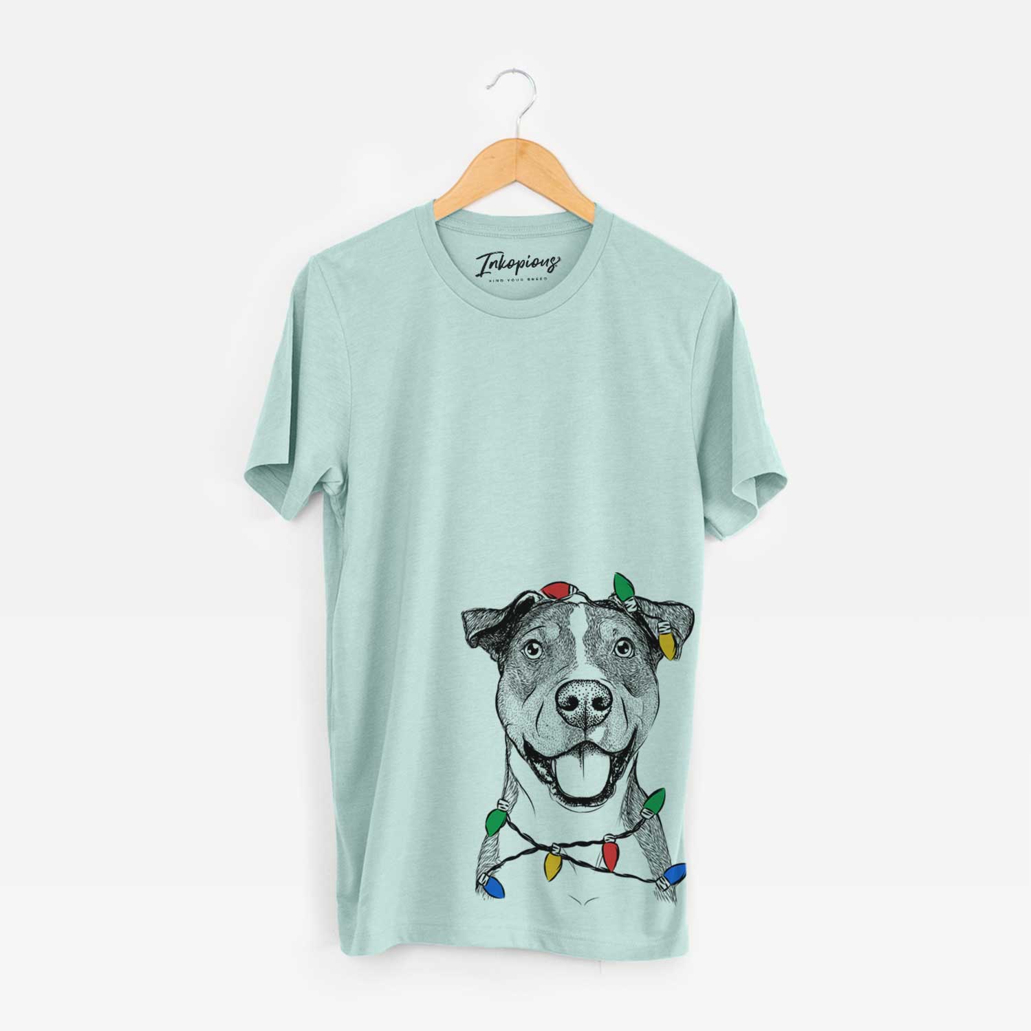 Christmas Lights Wendy the Mixed Breed - Unisex Crewneck