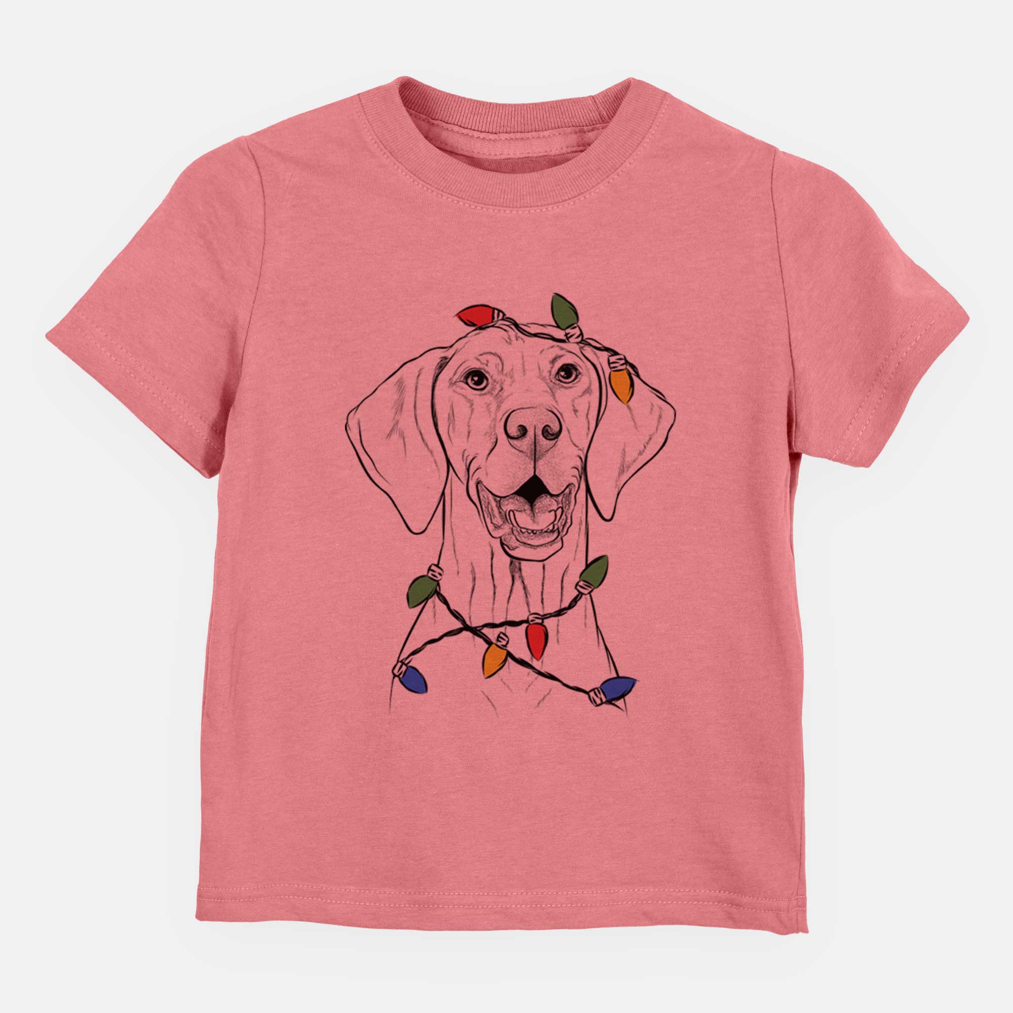 Christmas Lights Wesley the Vizsla - Kids/Youth/Toddler Shirt