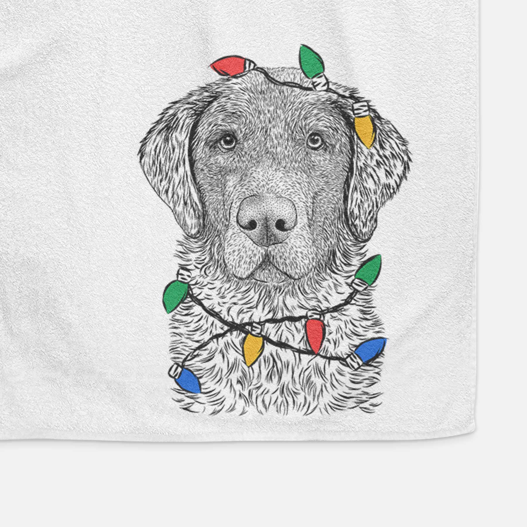 Whiskey the Chocolate Lab Decorative Hand Towel