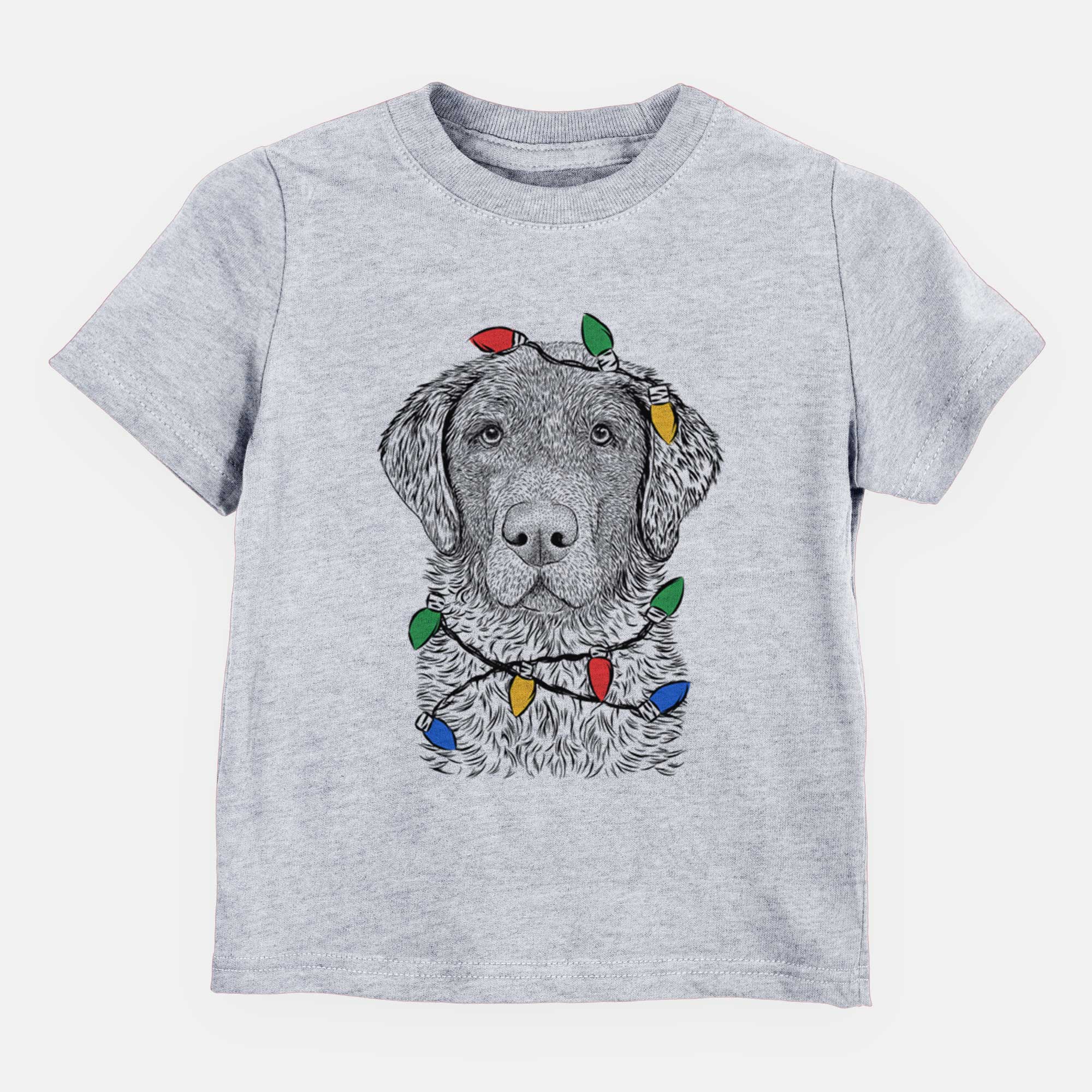 Christmas Lights Whiskey the Chocolate Lab - Kids/Youth/Toddler Shirt