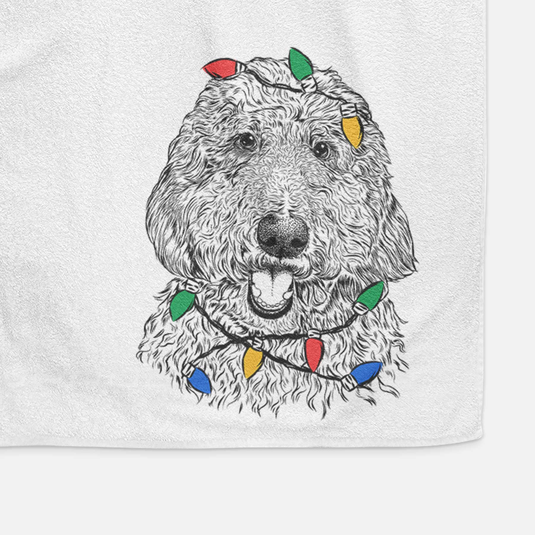 Whisper the Goldendoodle Decorative Hand Towel