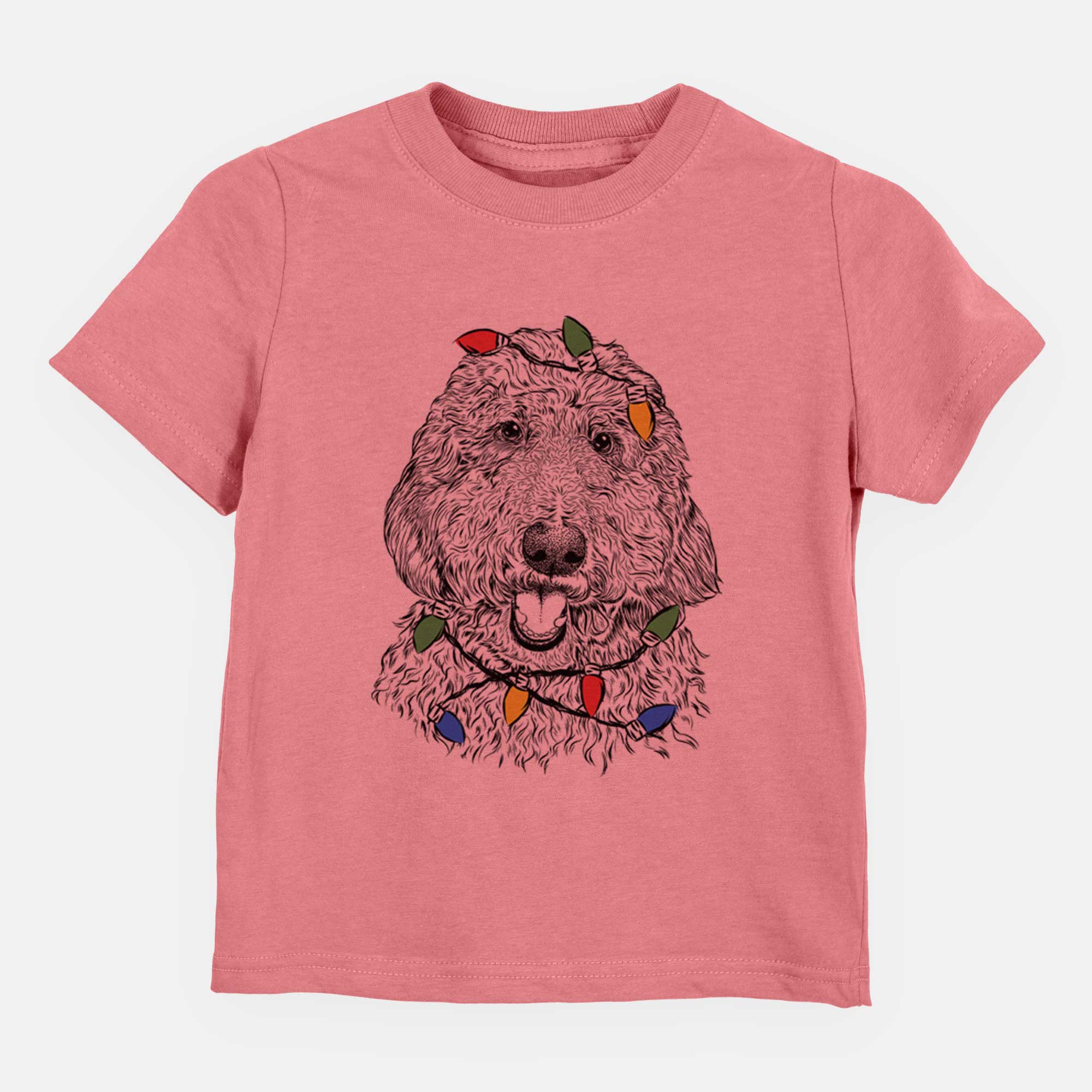 Christmas Lights Whisper the Goldendoodle - Kids/Youth/Toddler Shirt