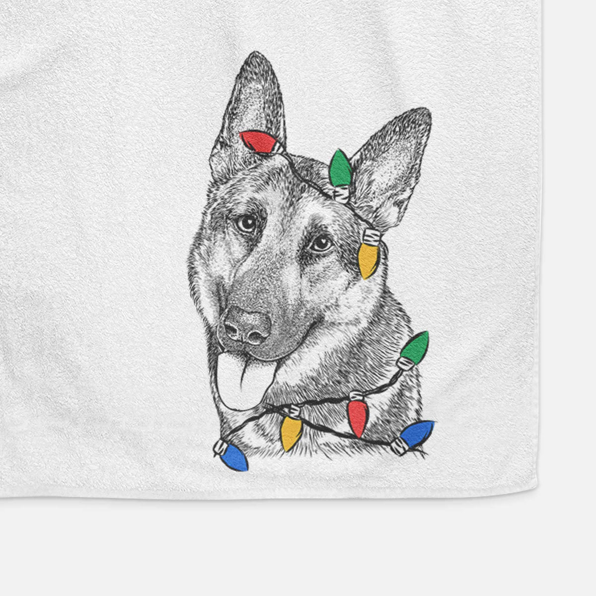 Whitaker the German Shepherd Decorative Hand Towel