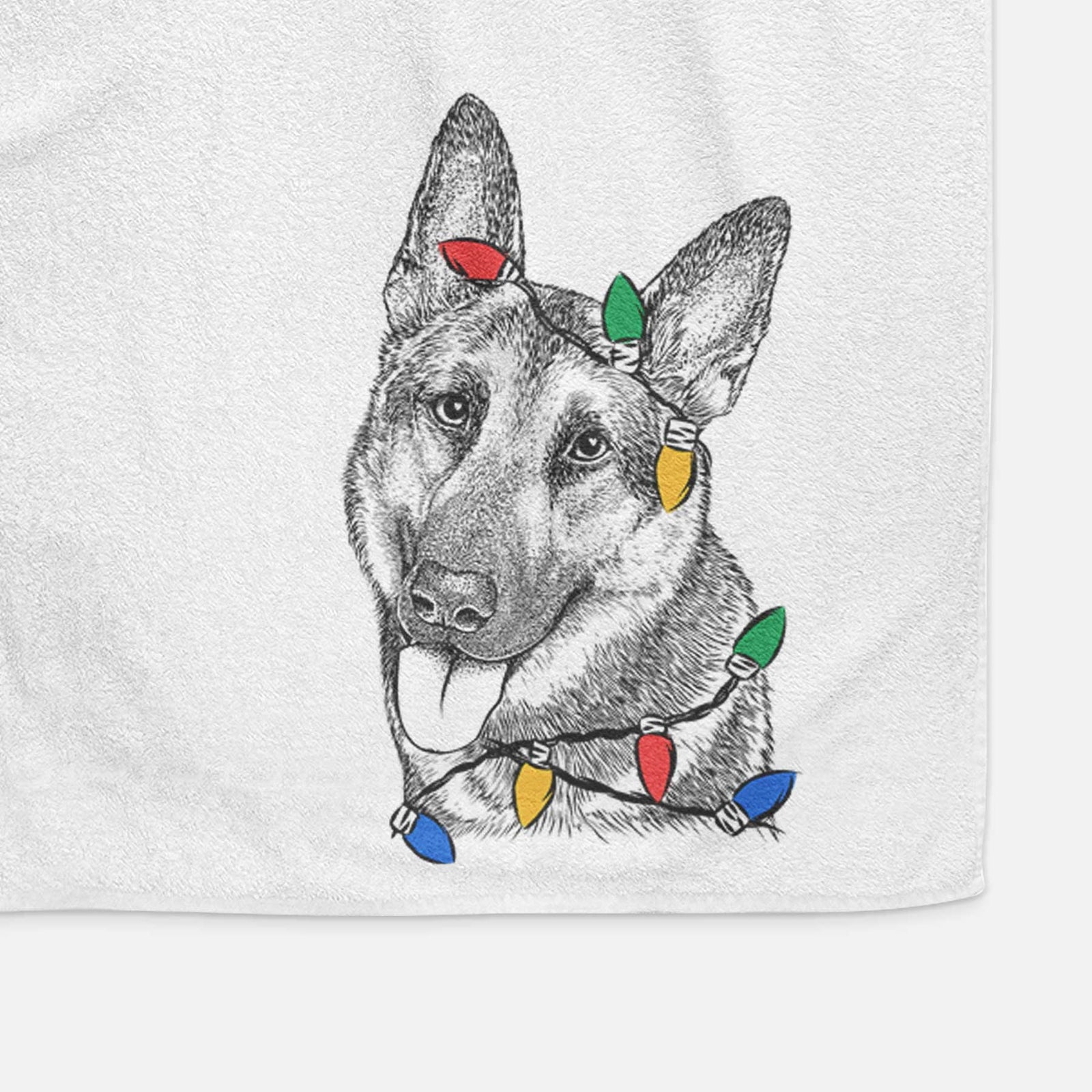 Whitaker the German Shepherd Decorative Hand Towel