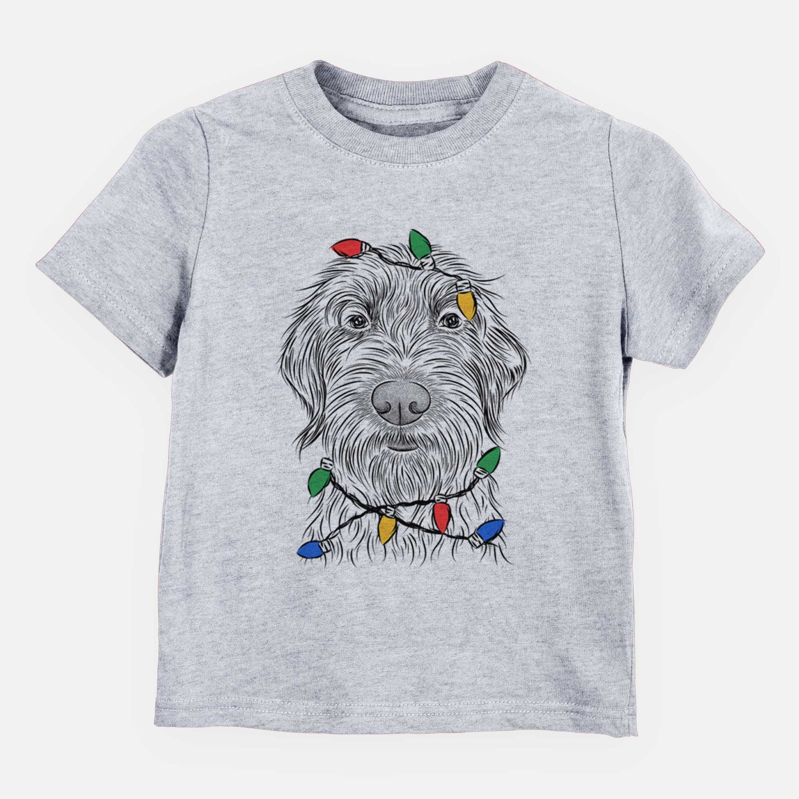 Christmas Lights Wilkins the Wirehaired Pointing Griffon - Kids/Youth/Toddler Shirt