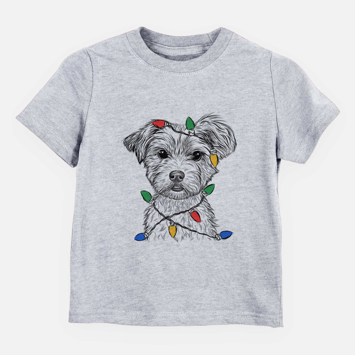Christmas Lights William Mitchell Newman the Yorkshire Terrier - Kids/Youth/Toddler Shirt
