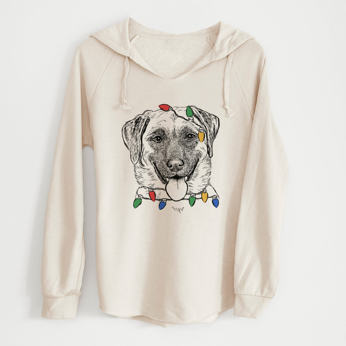 Christmas Lights Willow the Anatolian Shepherd - Cali Wave Hooded Sweatshirt
