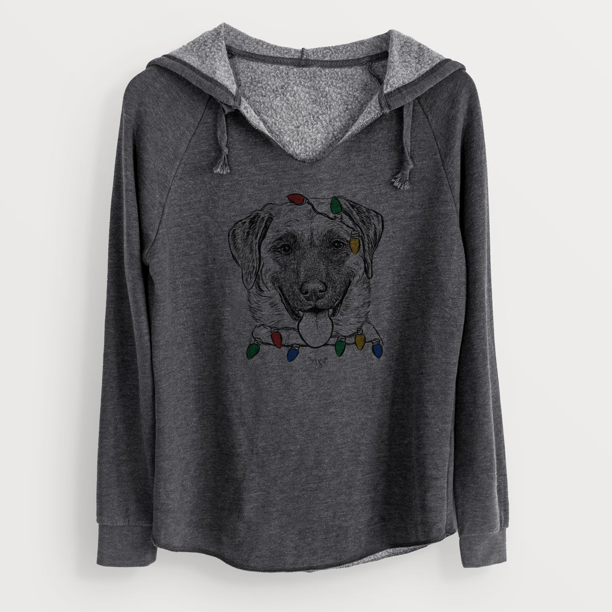 Christmas Lights Willow the Anatolian Shepherd - Cali Wave Hooded Sweatshirt