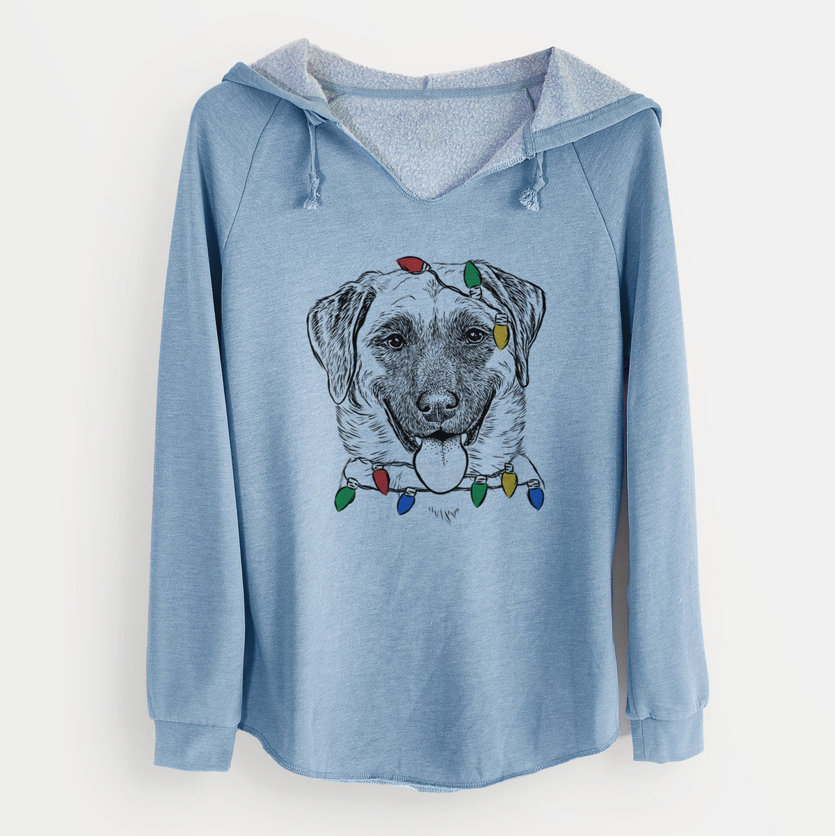 Christmas Lights Willow the Anatolian Shepherd - Cali Wave Hooded Sweatshirt