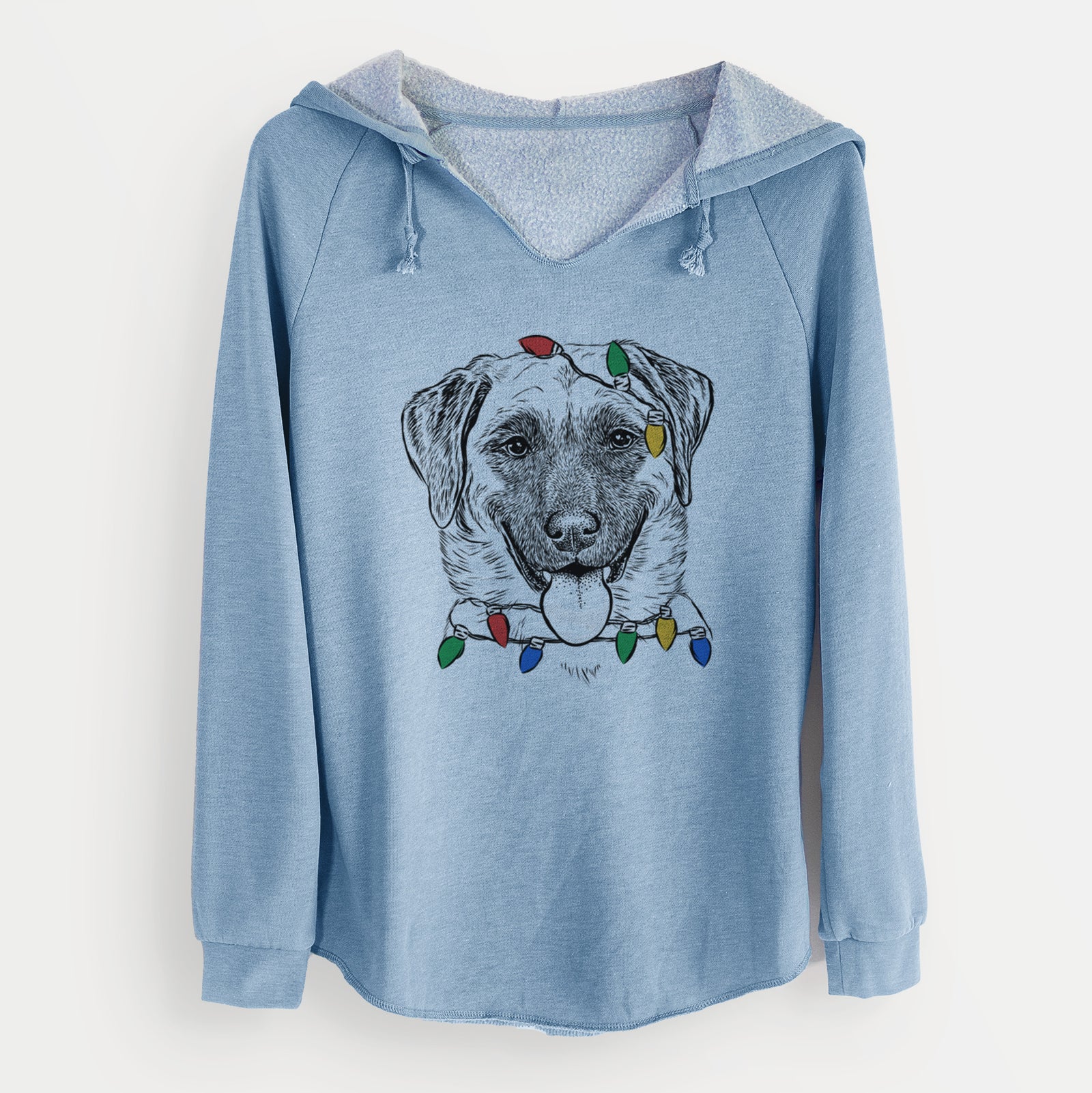 Christmas Lights Willow the Anatolian Shepherd - Cali Wave Hooded Sweatshirt