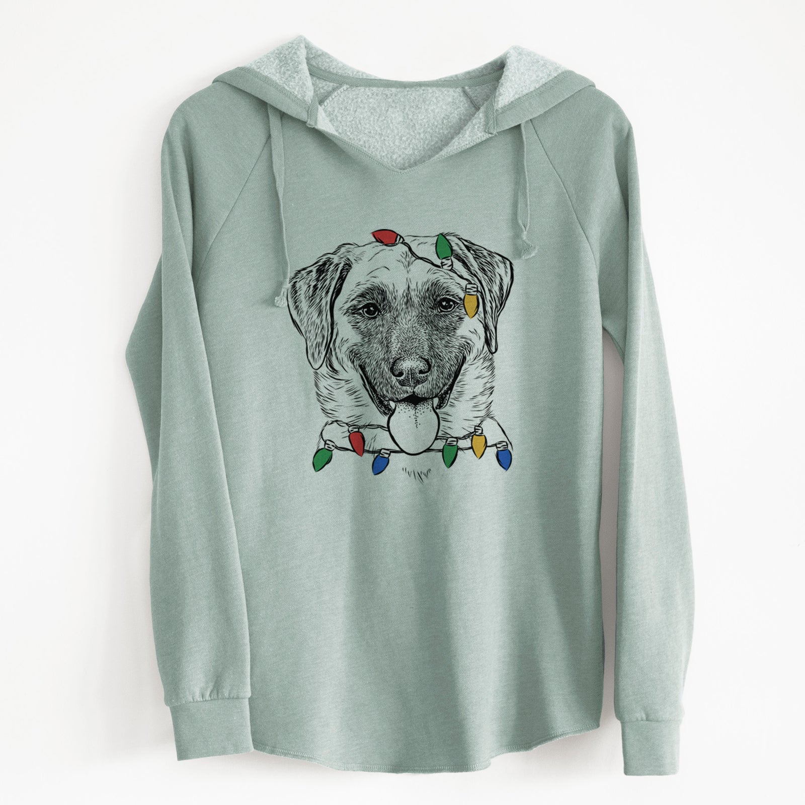 Christmas Lights Willow the Anatolian Shepherd - Cali Wave Hooded Sweatshirt