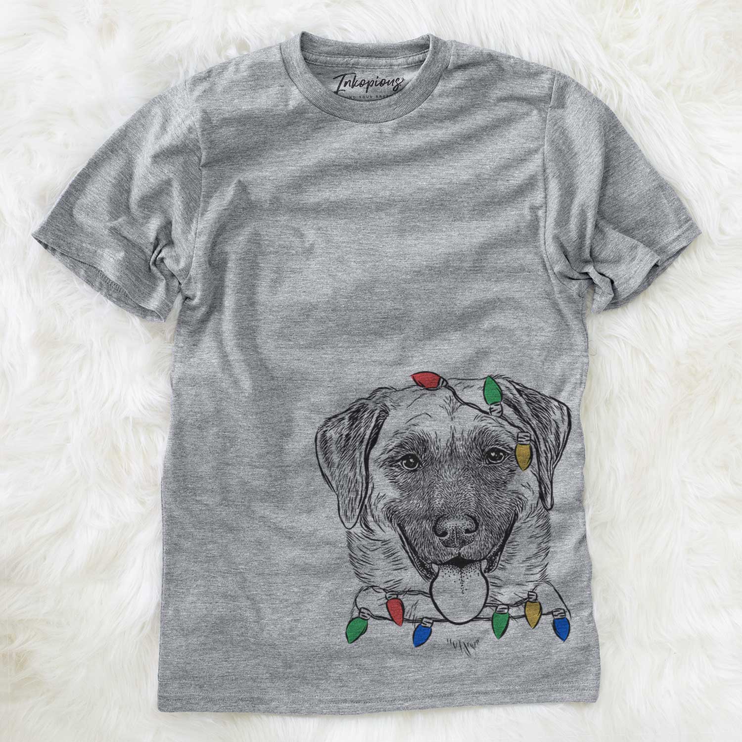 Christmas Lights Willow the Anatolian Shepherd - Unisex Crewneck