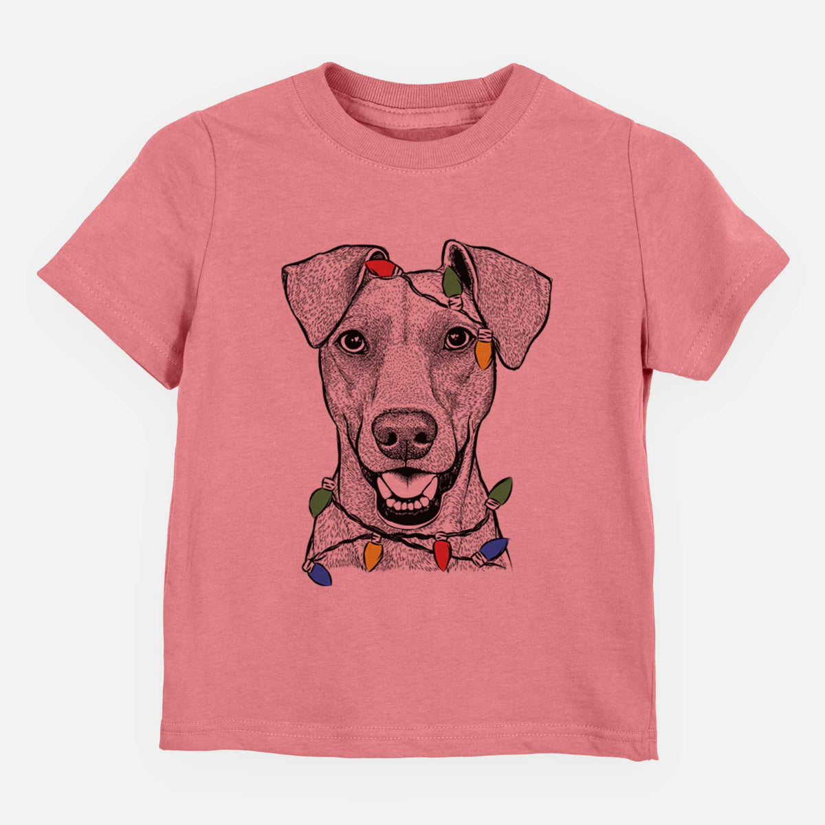 Christmas Lights Willow the German Pinscher - Kids/Youth/Toddler Shirt