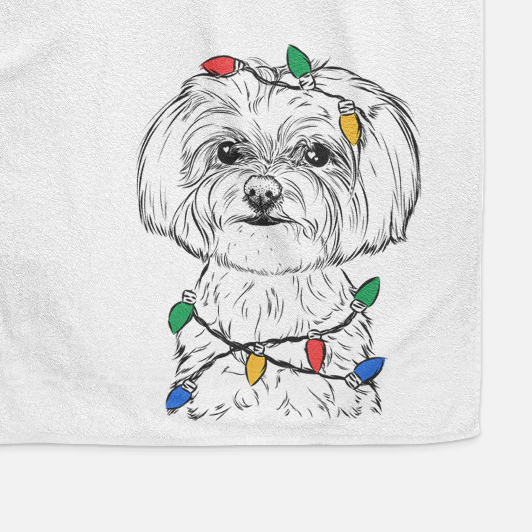 Willow the Maltese Decorative Hand Towel