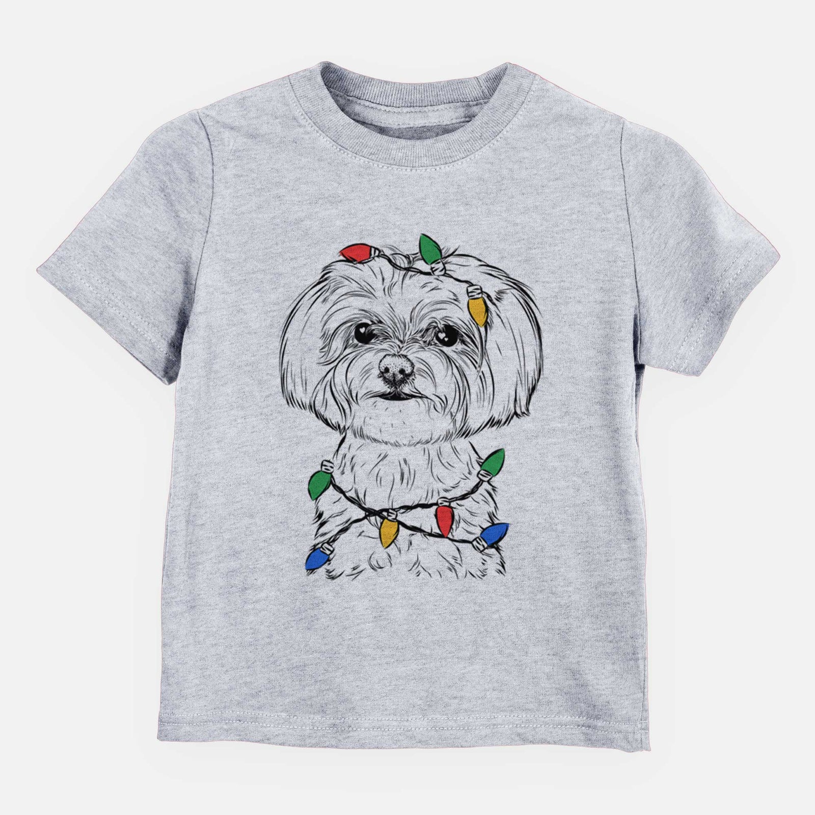 Christmas Lights Willow the Maltese - Kids/Youth/Toddler Shirt