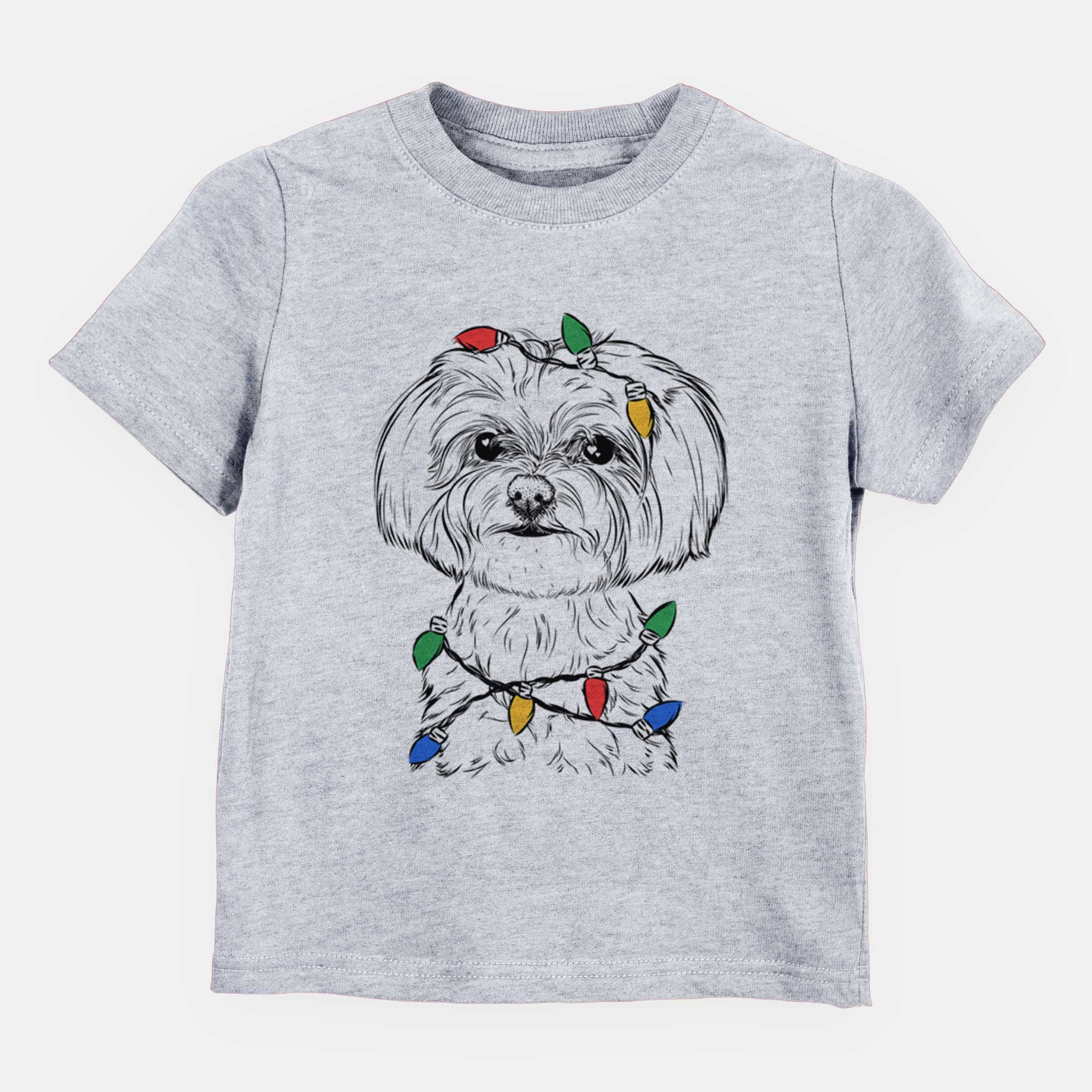 Christmas Lights Willow the Maltese - Kids/Youth/Toddler Shirt