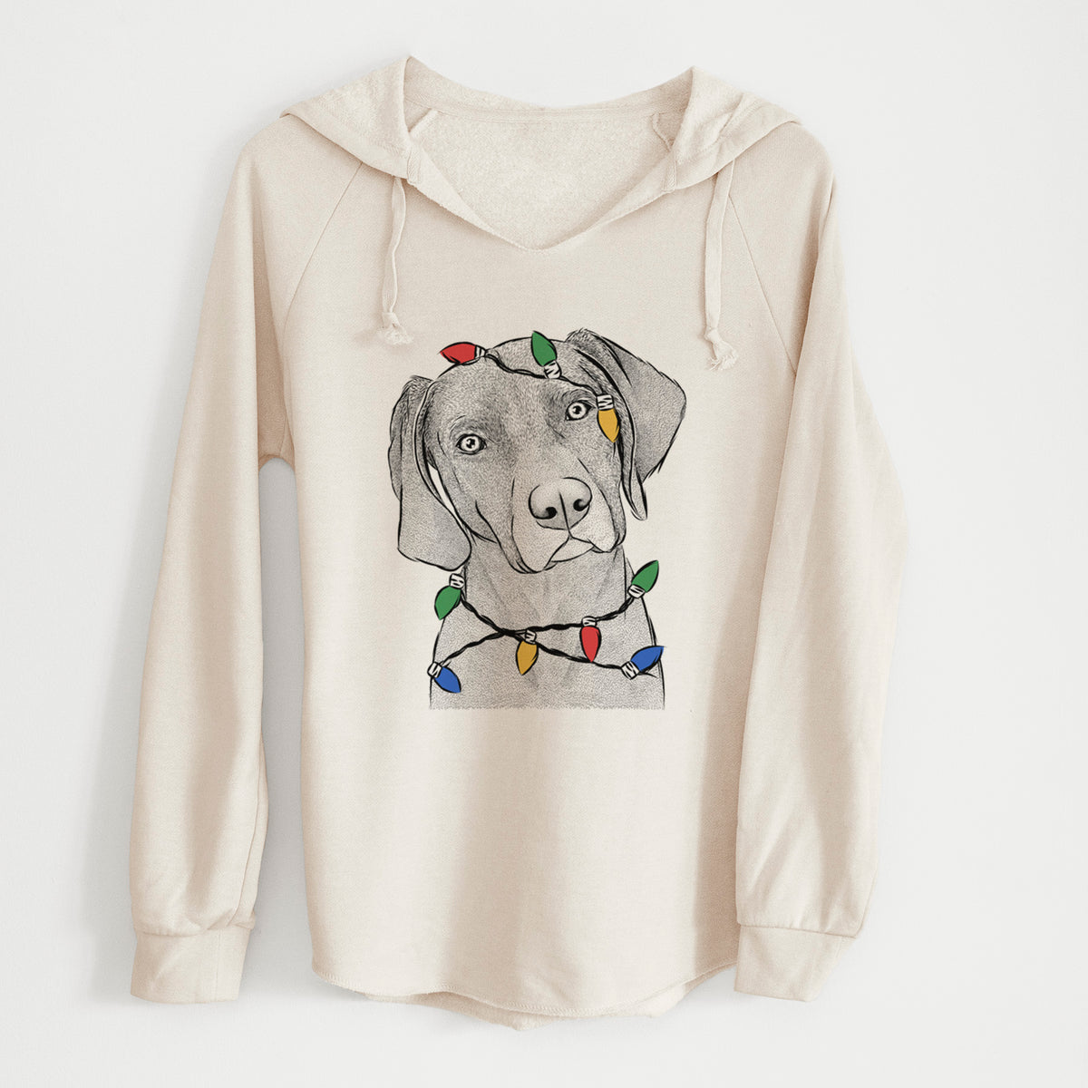 Christmas Lights Willow the Weizsla - Cali Wave Hooded Sweatshirt