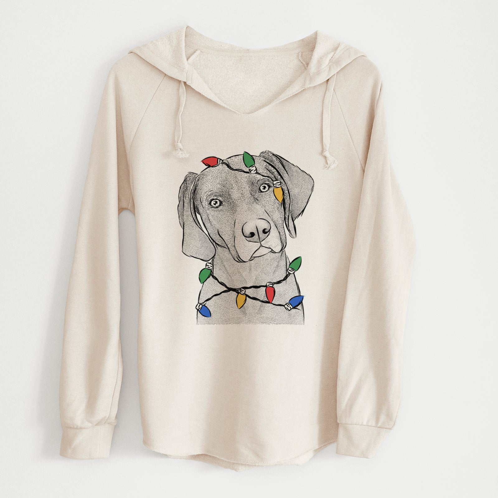 Christmas Lights Willow the Weizsla - Cali Wave Hooded Sweatshirt