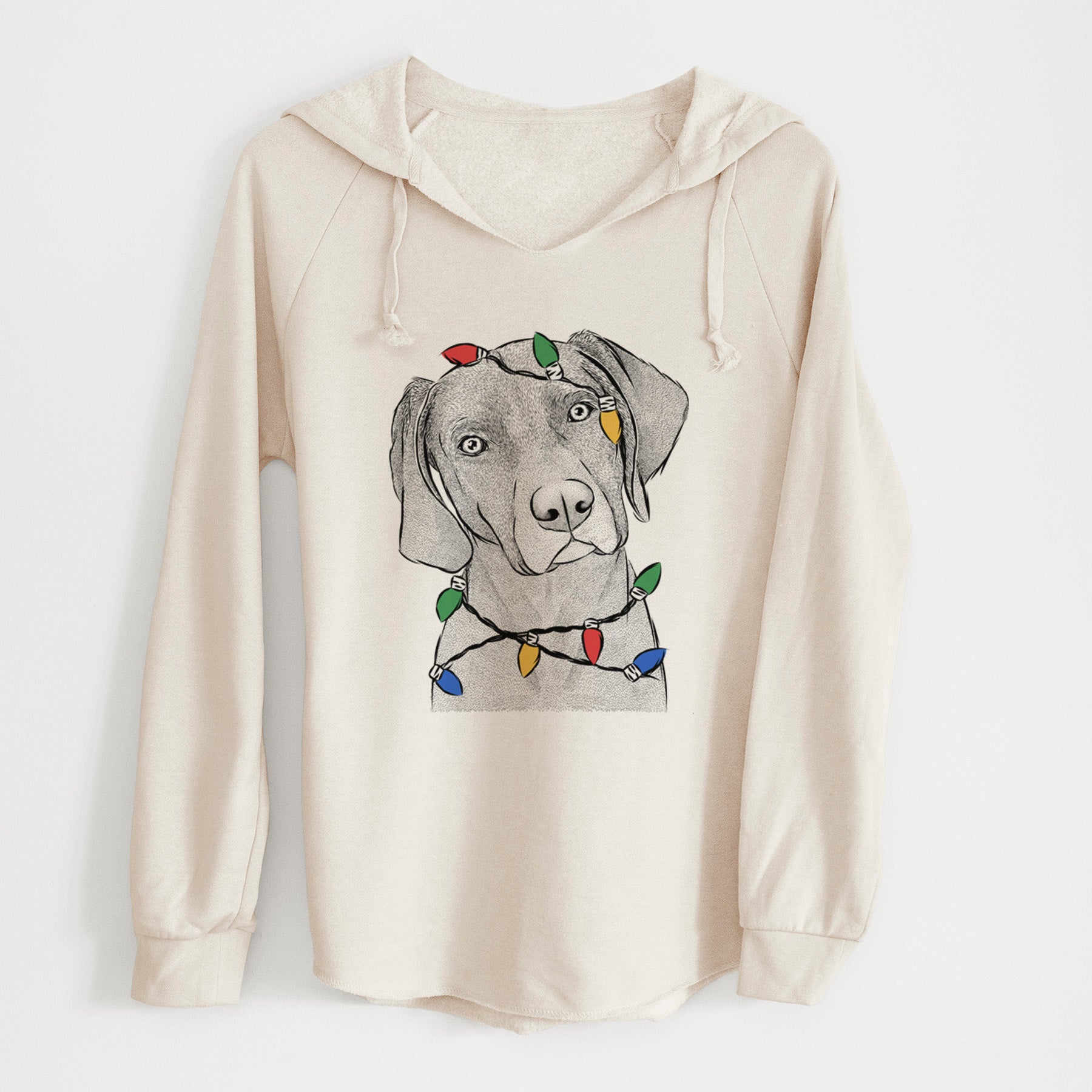 Christmas Lights Willow the Weizsla - Cali Wave Hooded Sweatshirt