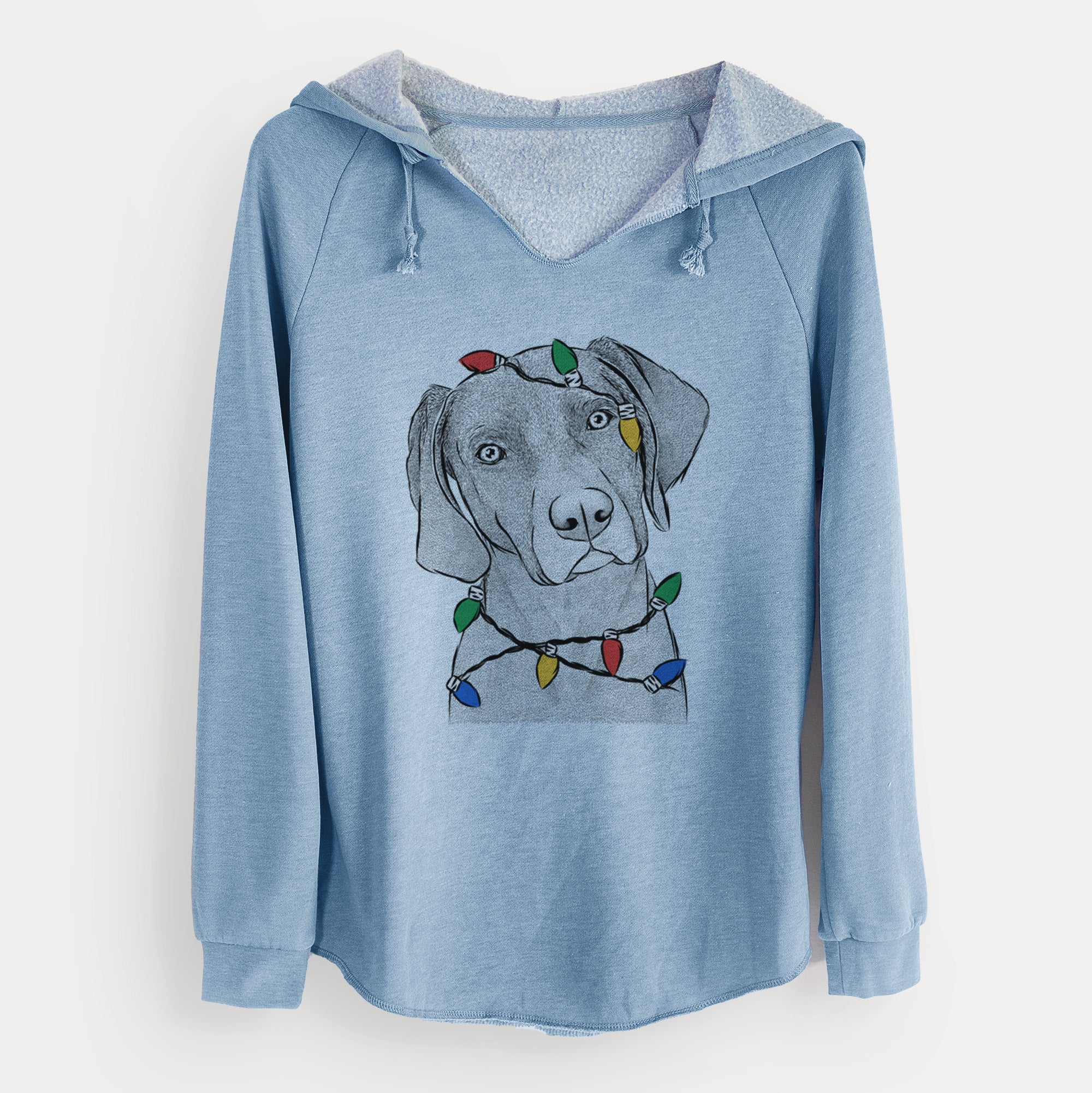 Christmas Lights Willow the Weizsla - Cali Wave Hooded Sweatshirt