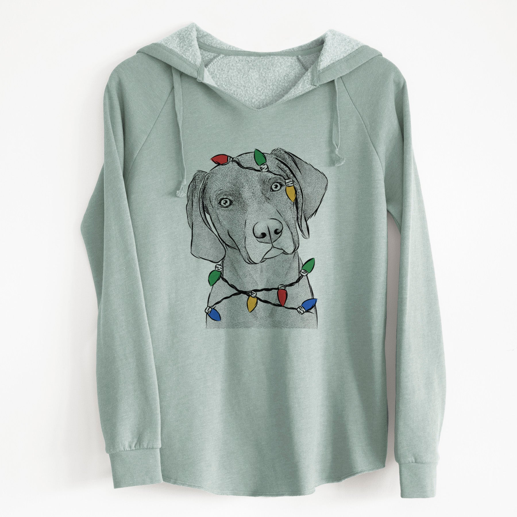 Christmas Lights Willow the Weizsla - Cali Wave Hooded Sweatshirt