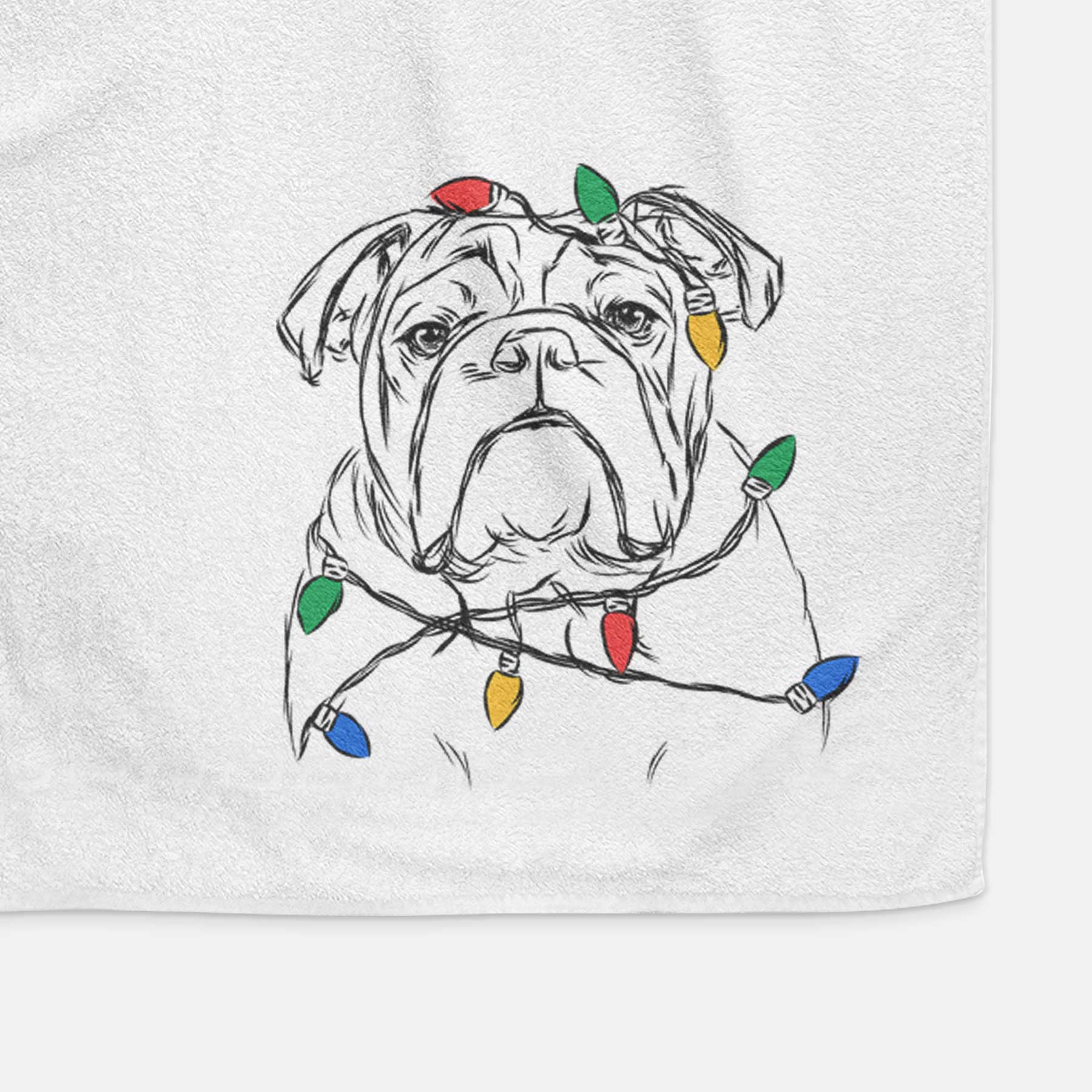 Winston the English Bulldog Decorative Hand Towel