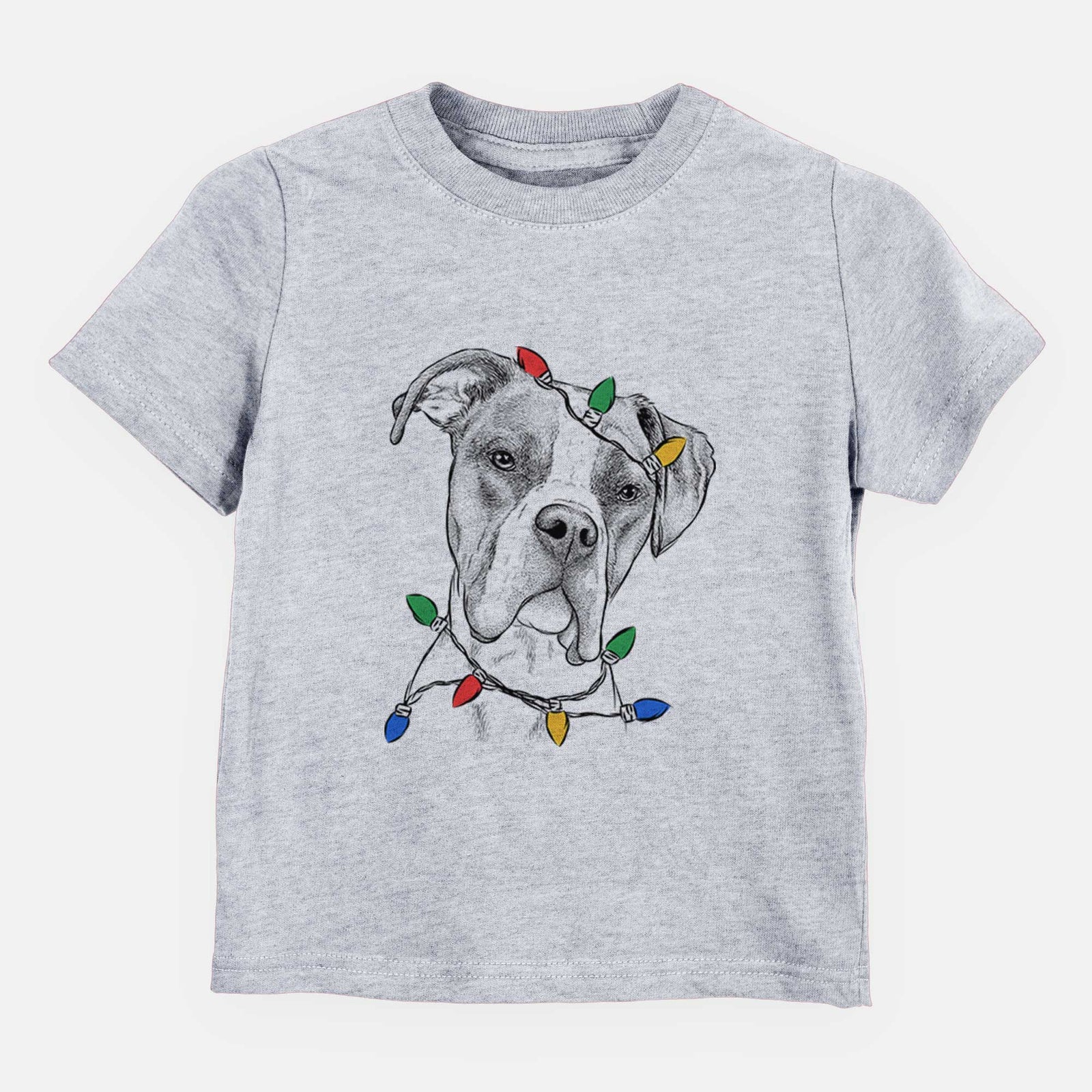 Christmas Lights Winston the Boxer - Kids/Youth/Toddler Shirt