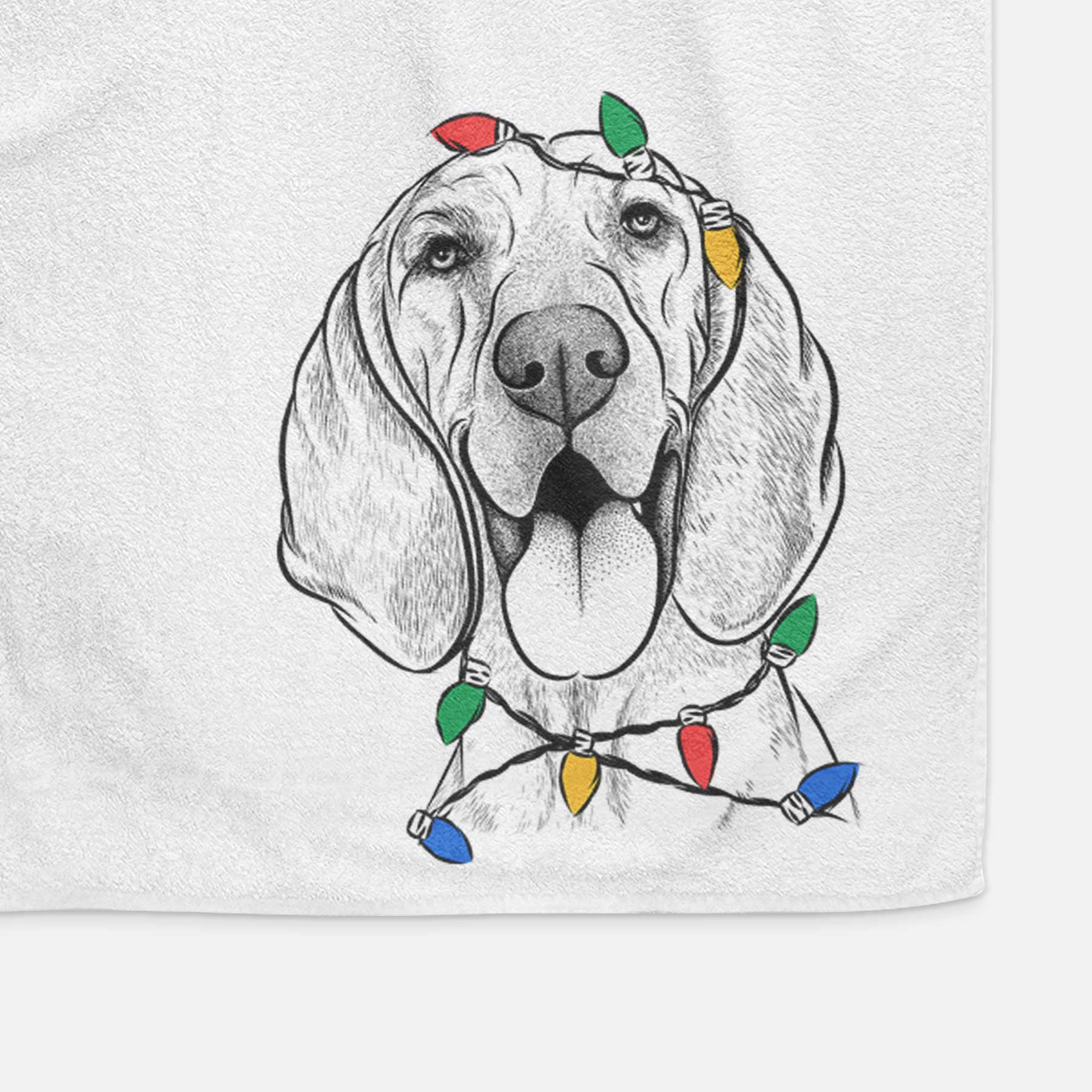 Winston the Redbone Coonhound Decorative Hand Towel