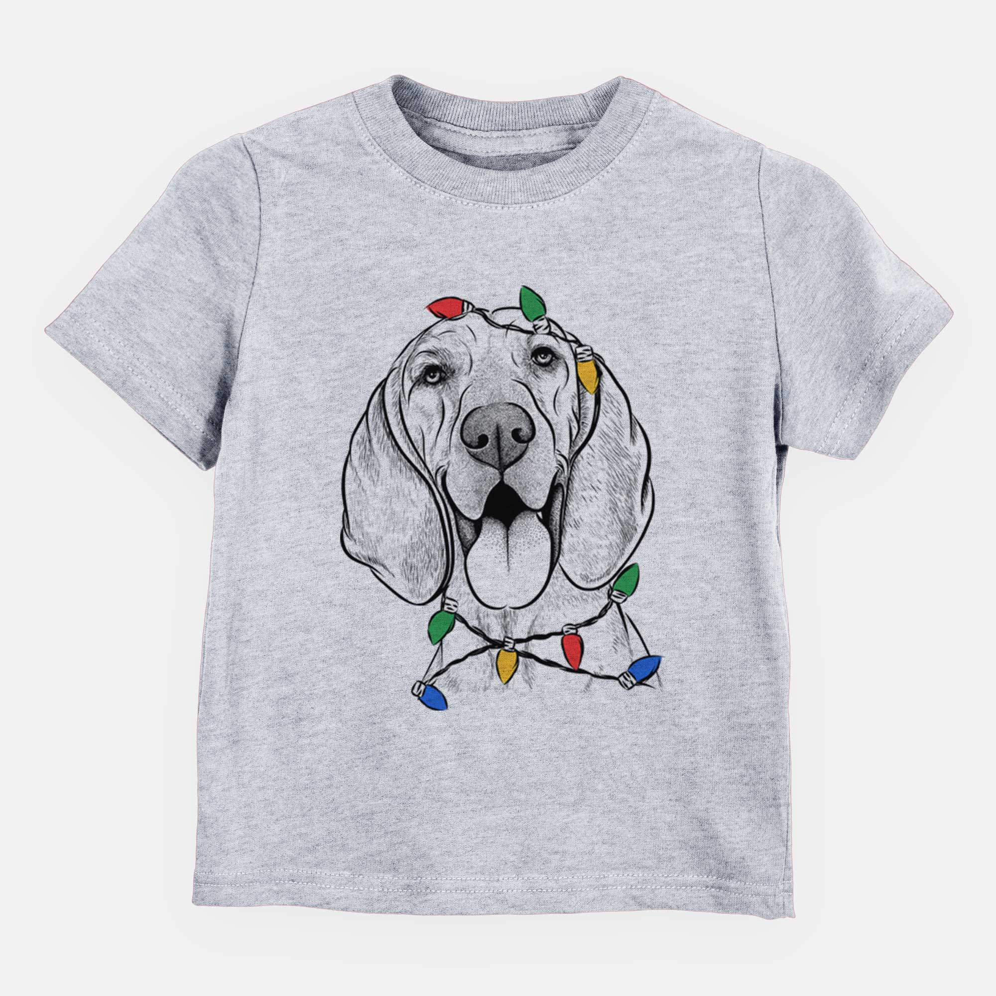 Christmas Lights Winston the Redbone Coonhound - Kids/Youth/Toddler Shirt