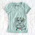 Christmas Lights Wrigley the Schnauzer - Women's V-neck Shirt