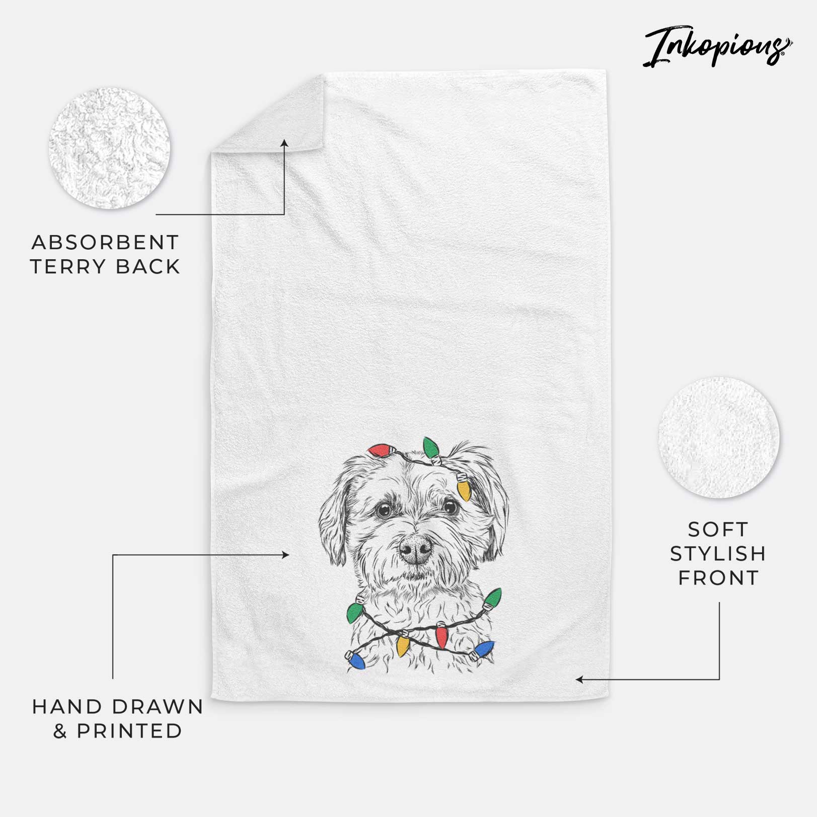 Wyatt the Coton de Tulear Decorative Hand Towel