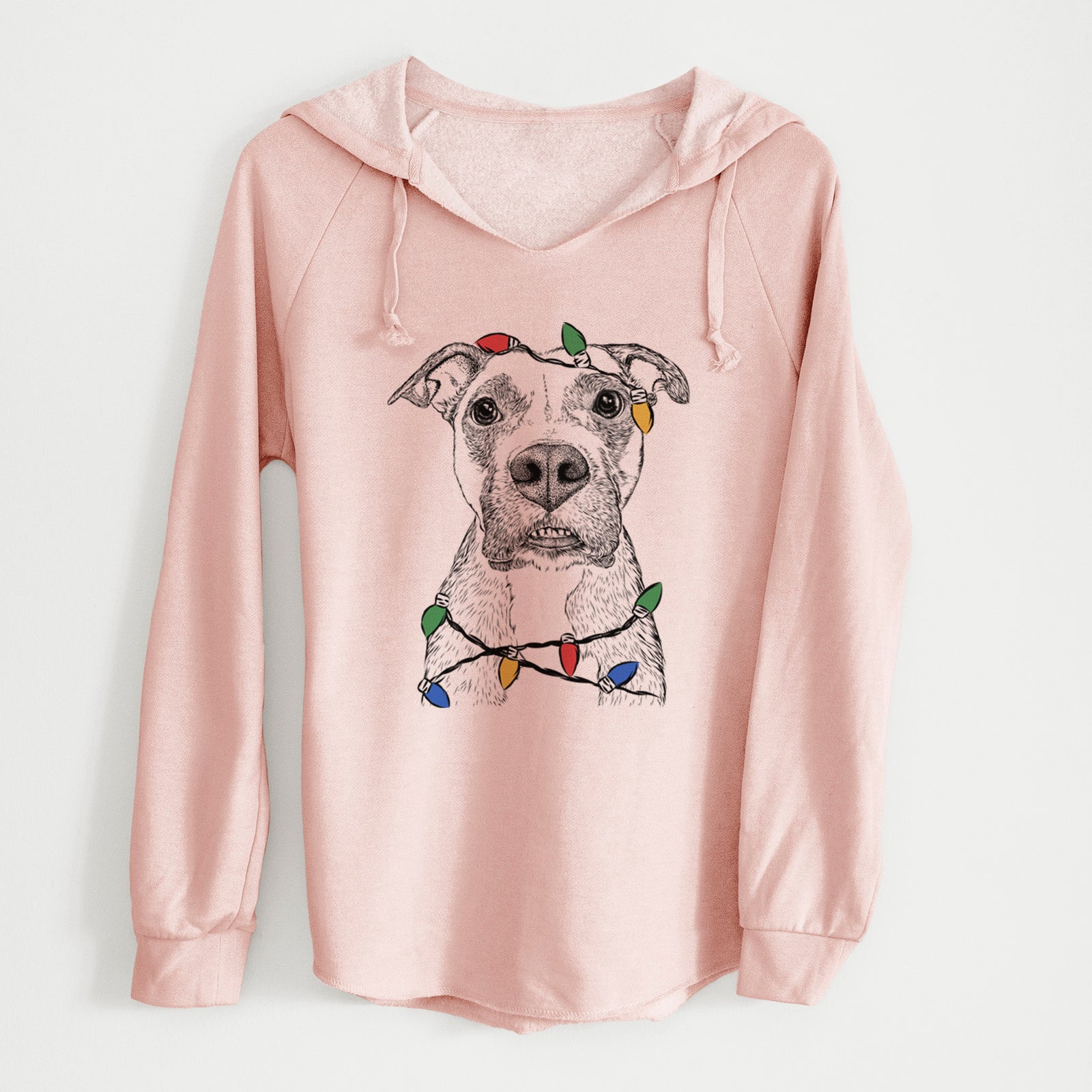 Christmas Lights Xena the Mixed Breed - Cali Wave Hooded Sweatshirt
