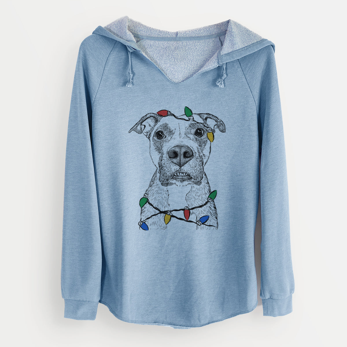 Christmas Lights Xena the Mixed Breed - Cali Wave Hooded Sweatshirt