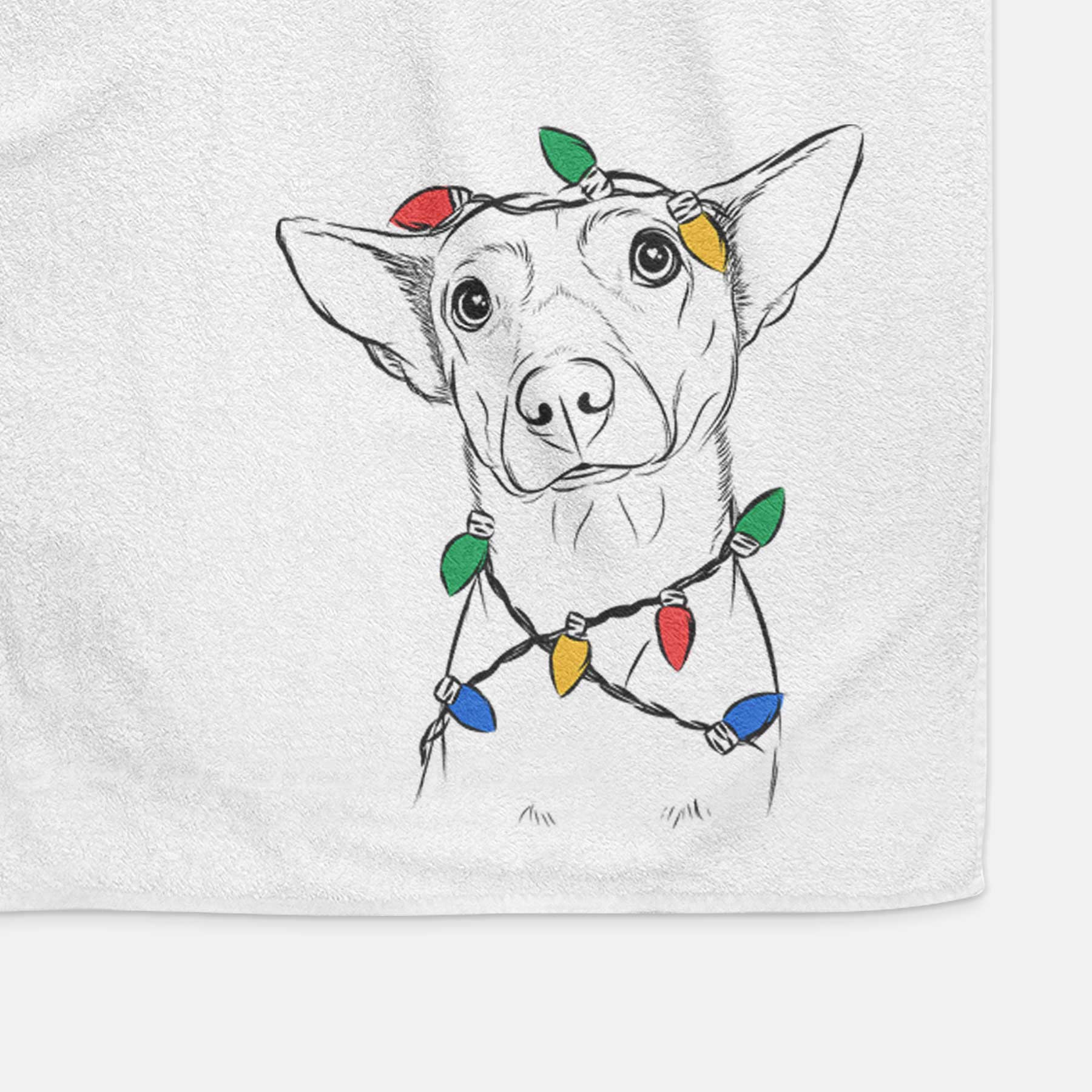 Yogi the Mixed Breed Decorative Hand Towel